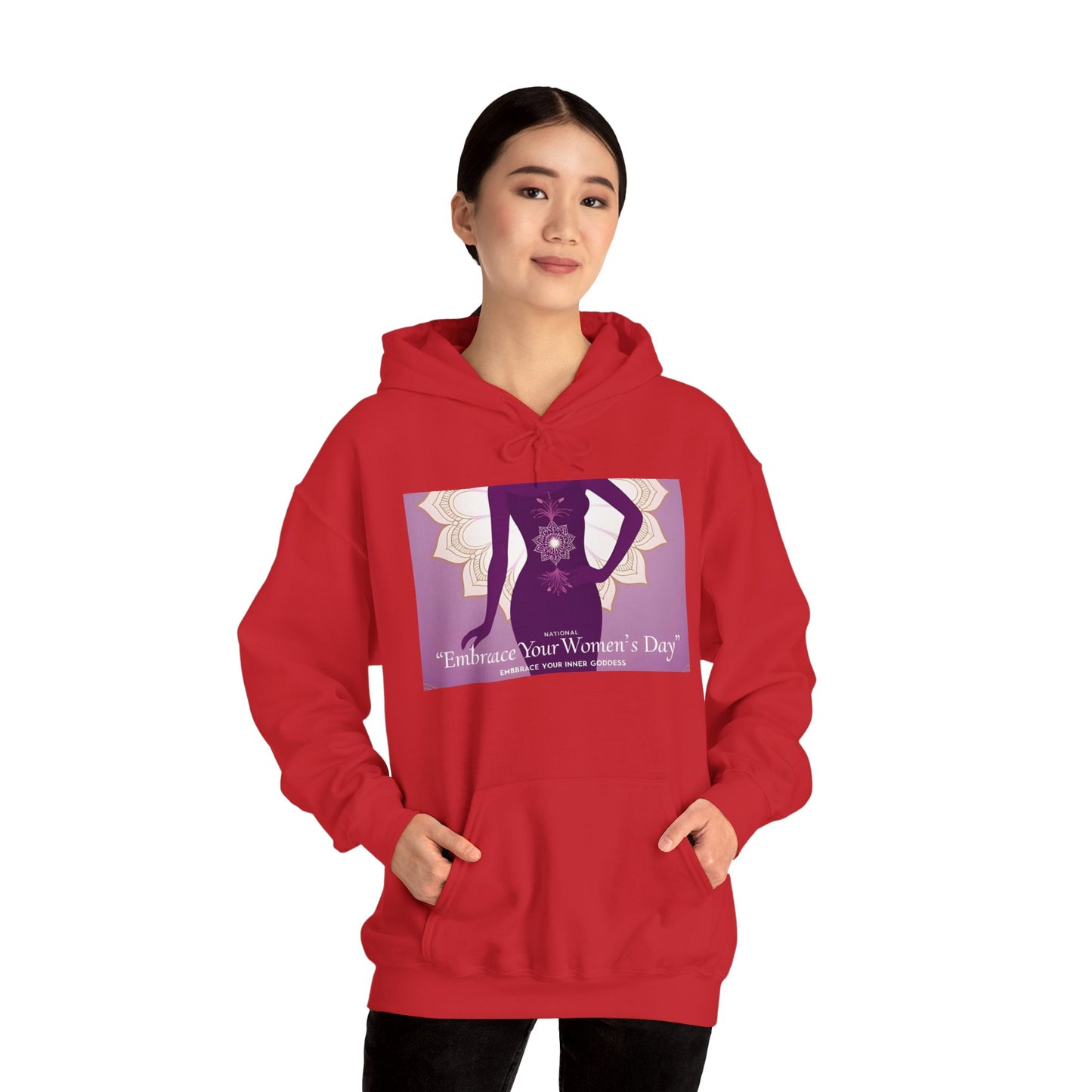 Embrace Your Women's Day Hoodie - Unisex Heavy Blend Sweatshirt