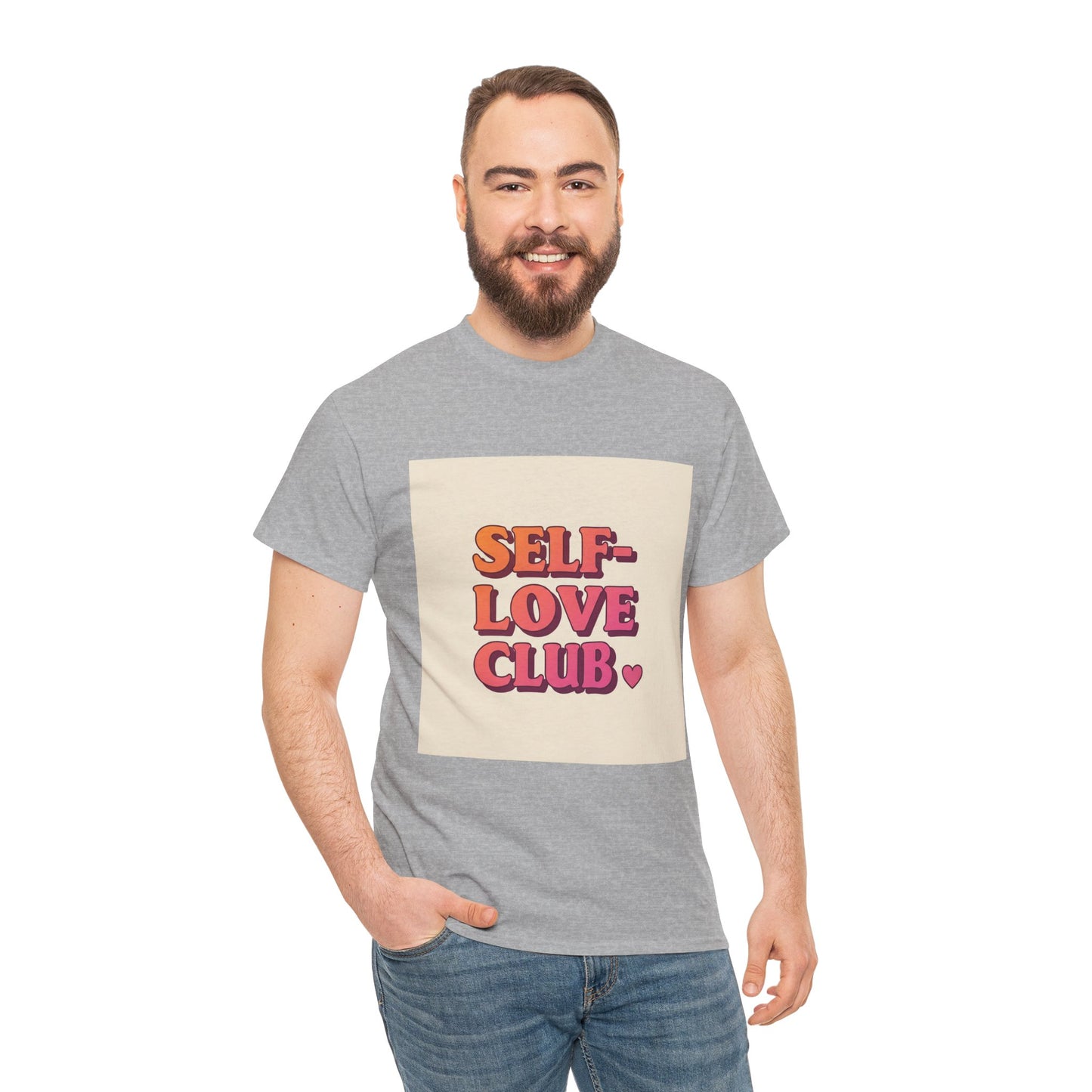 Self-Love Club Unisex Heavy Cotton Tee - Empowerment & Comfort for All