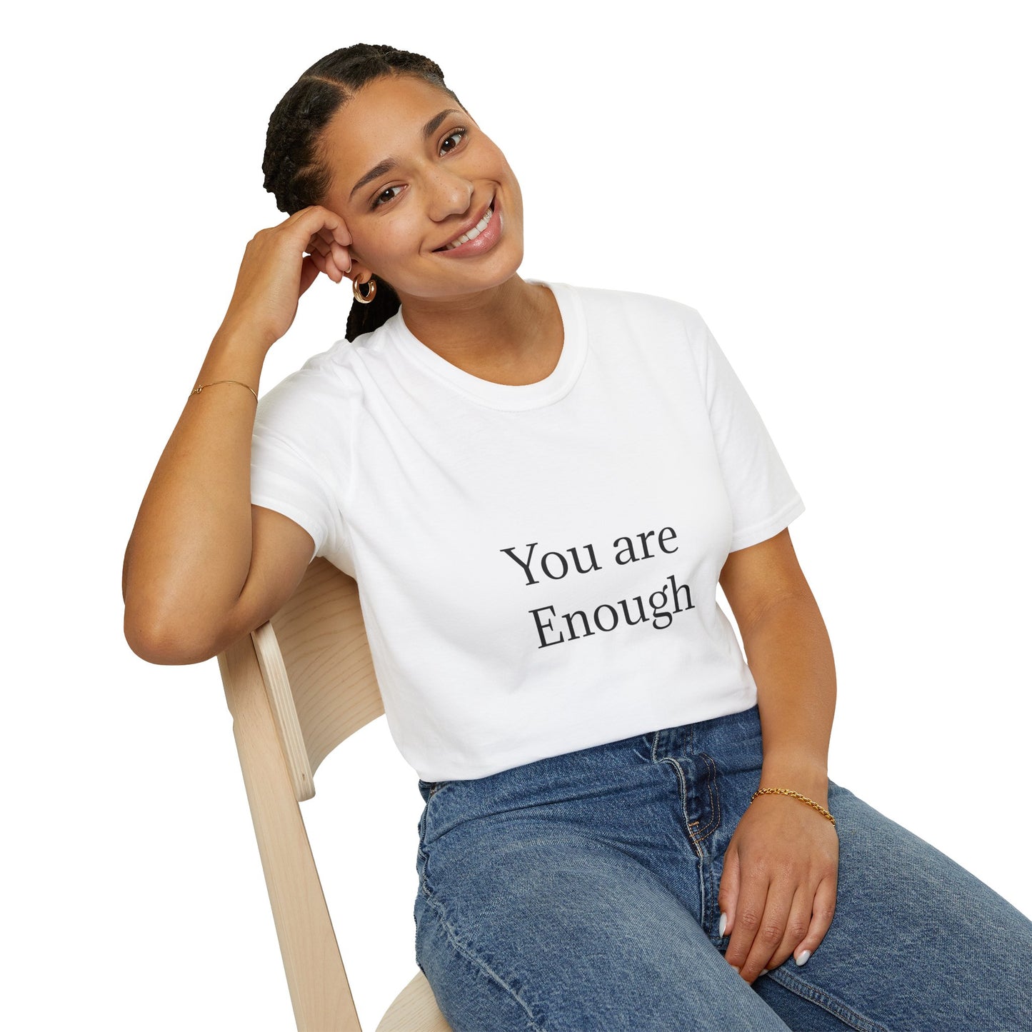 Inspirational Unisex Softstyle T-Shirt - "You are Enough"