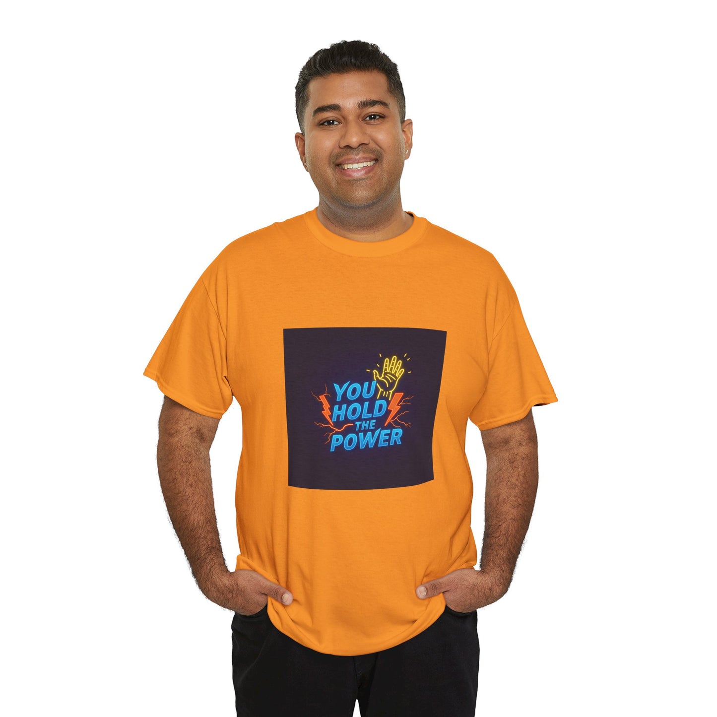 Empowering Unisex Heavy Cotton Tee - "You Hold the Power"