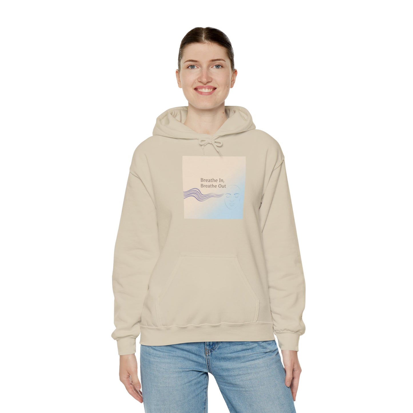 Mindfulness Breathe In Hoodie for Stress Relief