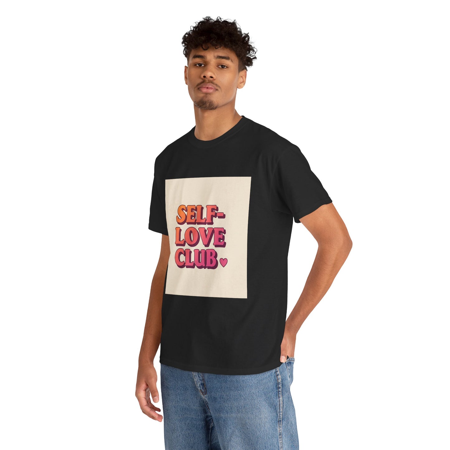 Self-Love Club Unisex Heavy Cotton Tee - Empowerment & Comfort for All