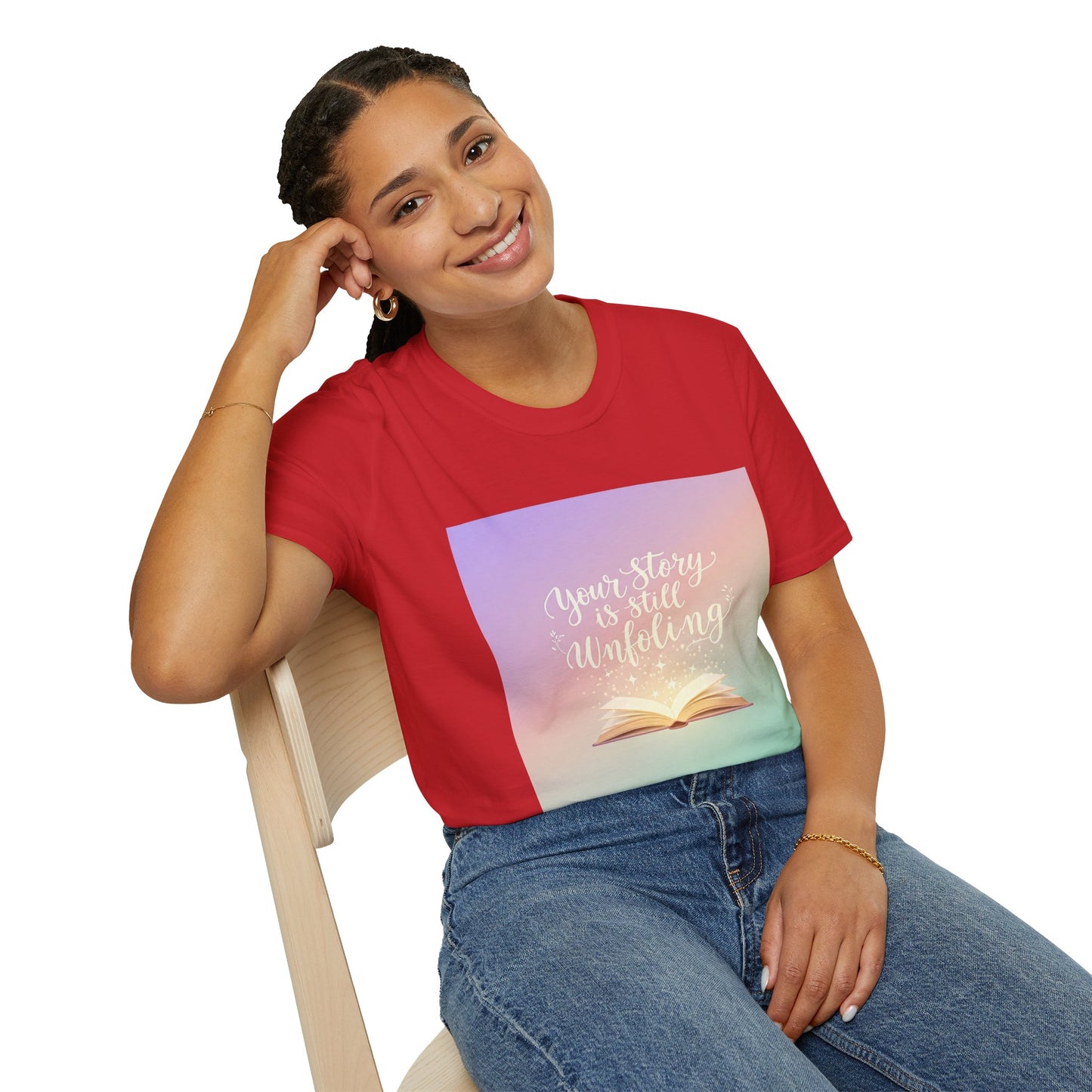 Your Story Is Still Unfolding T-Shirt | Inspirational Unisex Softstyle Tee