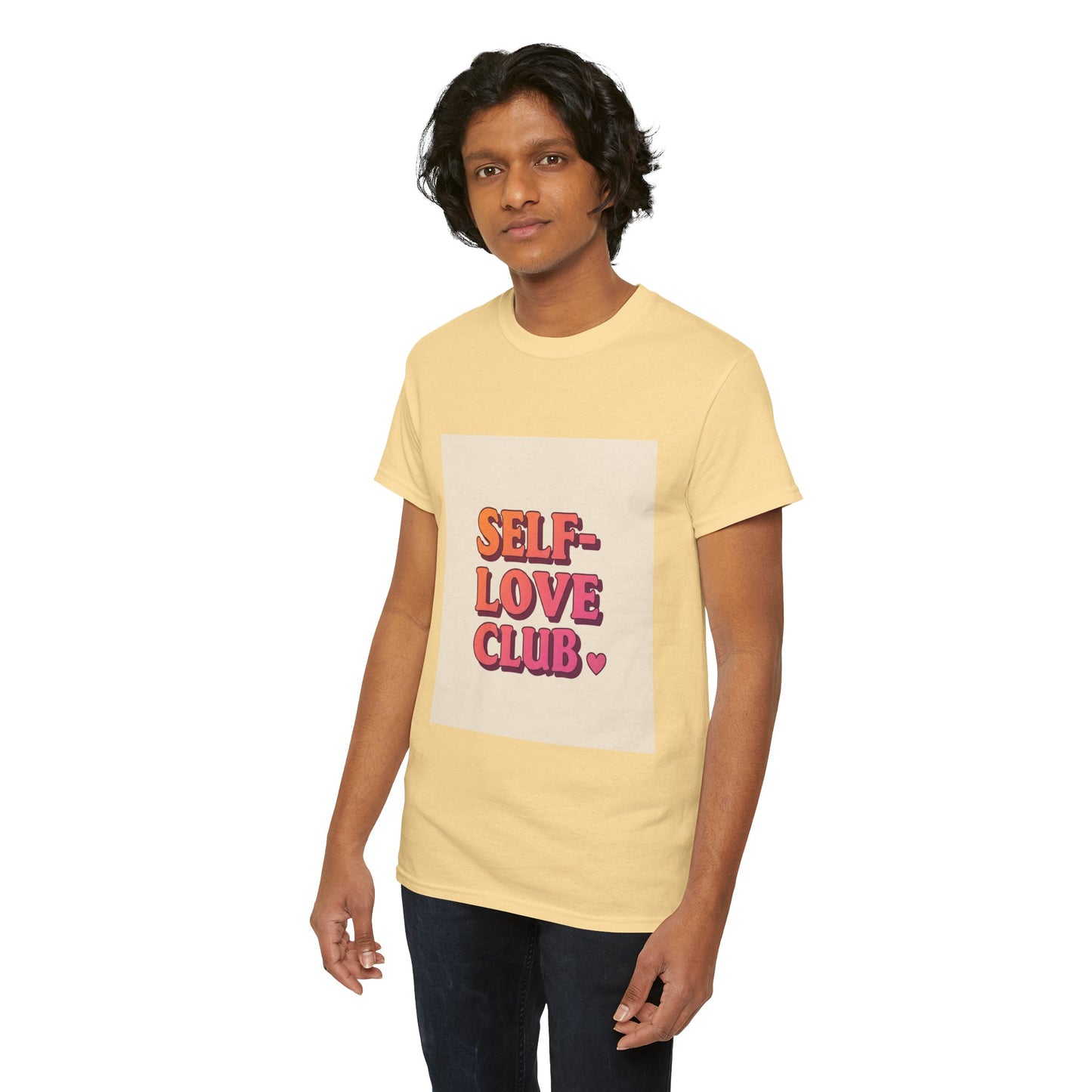 Self-Love Club Unisex Heavy Cotton Tee - Empowerment & Comfort for All