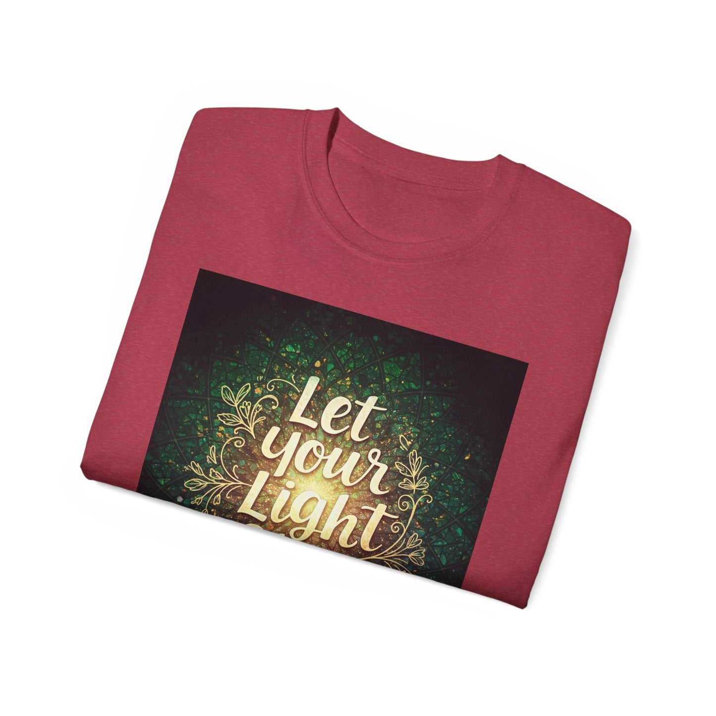 Inspirational Unisex Ultra Cotton Tee - "Let Your Light Shine"