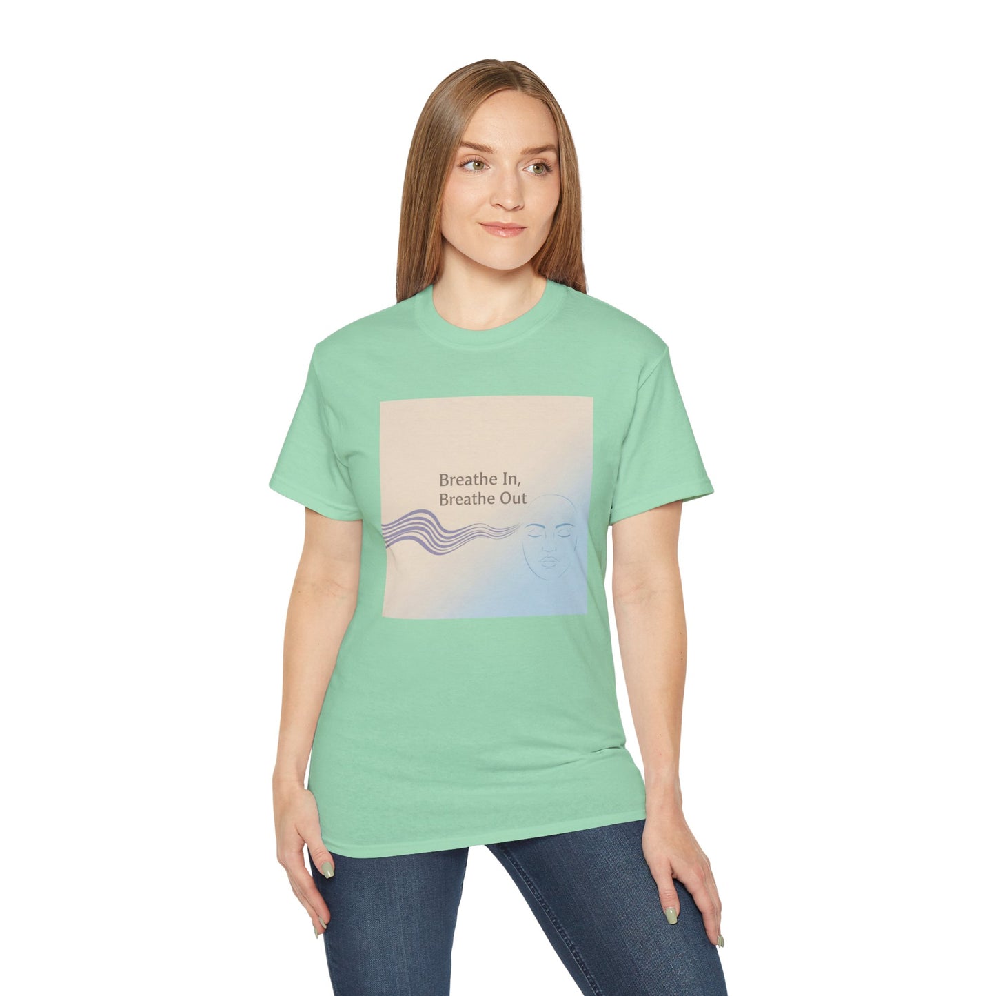 Mindfulness Unisex Ultra Cotton Tee - Breathe In, Breathe Out