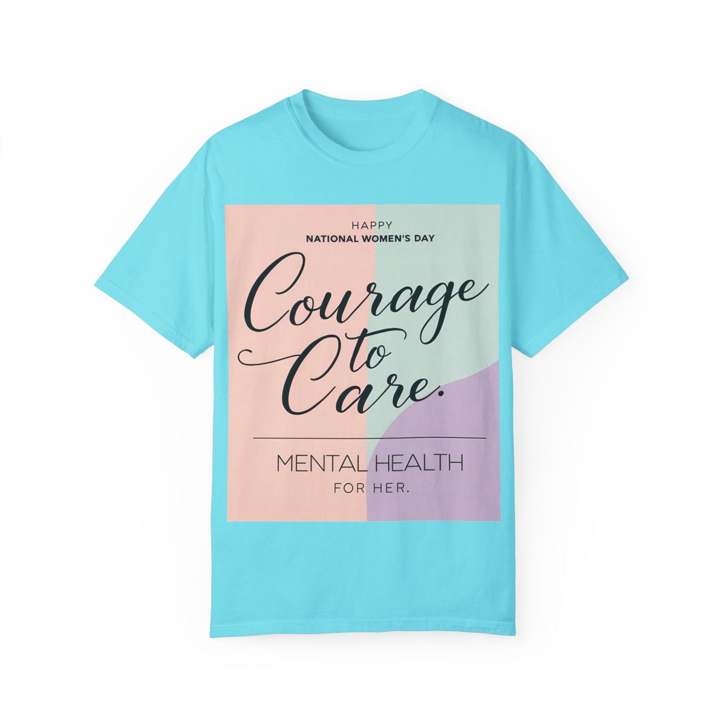 Courage to Care Unisex-T-hemp vir Geestesgesondheidsbewustheid