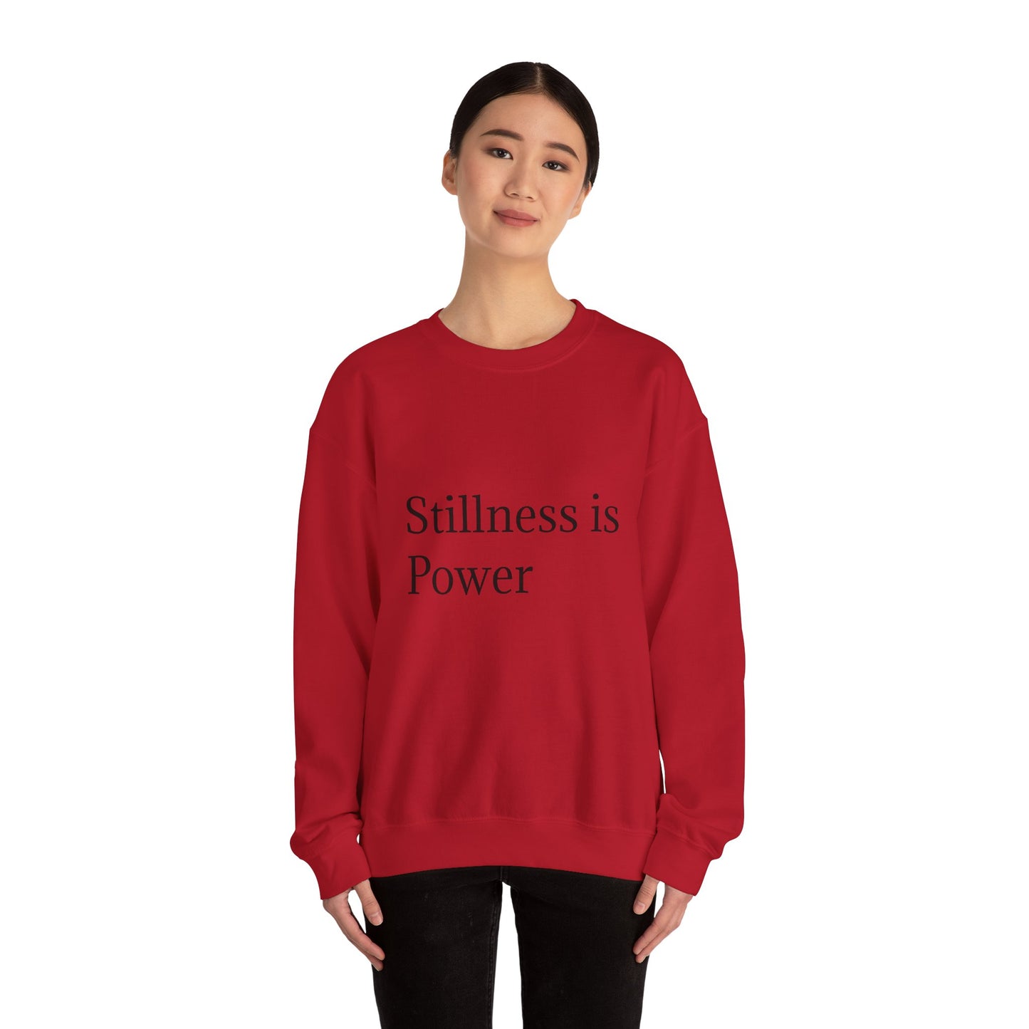 Stillness သည် Power Unisex Heavy Blend™ Crewneck Sweatshirt ဖြစ်သည်။