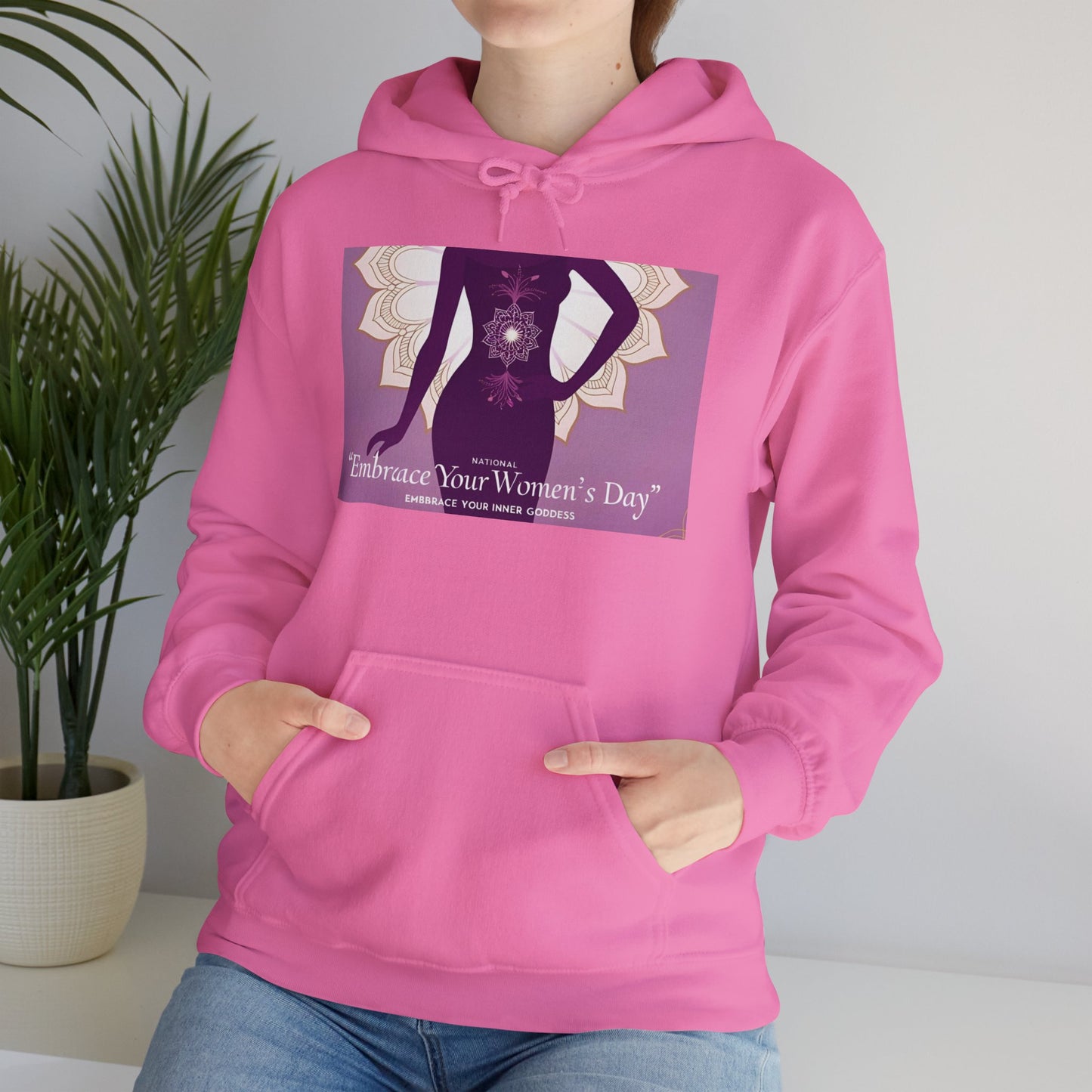 Embrace Your Women's Day Hoodie - Unisex Heavy Blend Sweatshirt