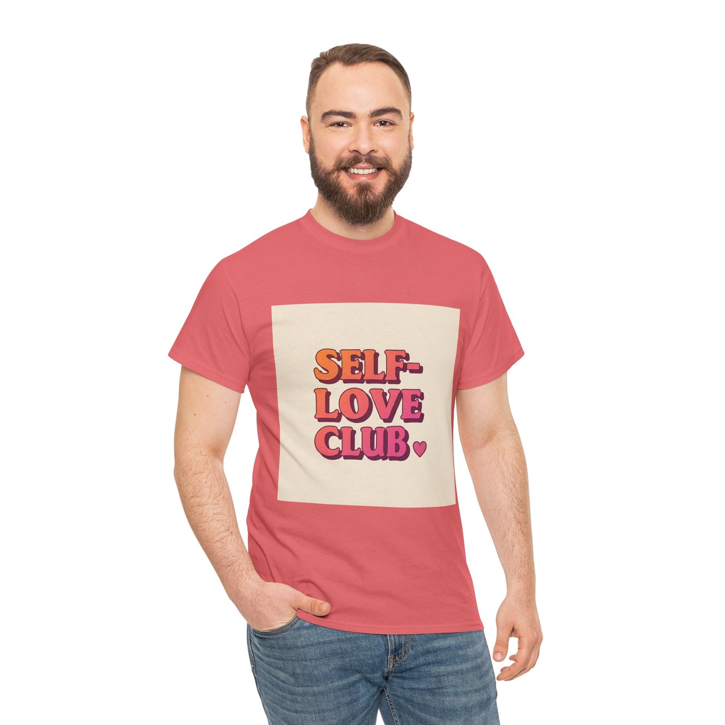 Self-Love Club Unisex Heavy Cotton Tee - Empowerment & Comfort for All