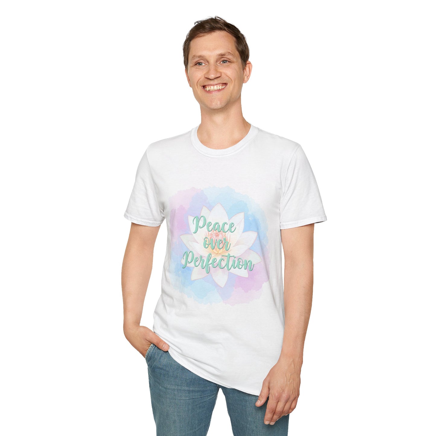 Peace Over Perfection Unisex Softstyle T-Shirt - Inspirational Casual Wear