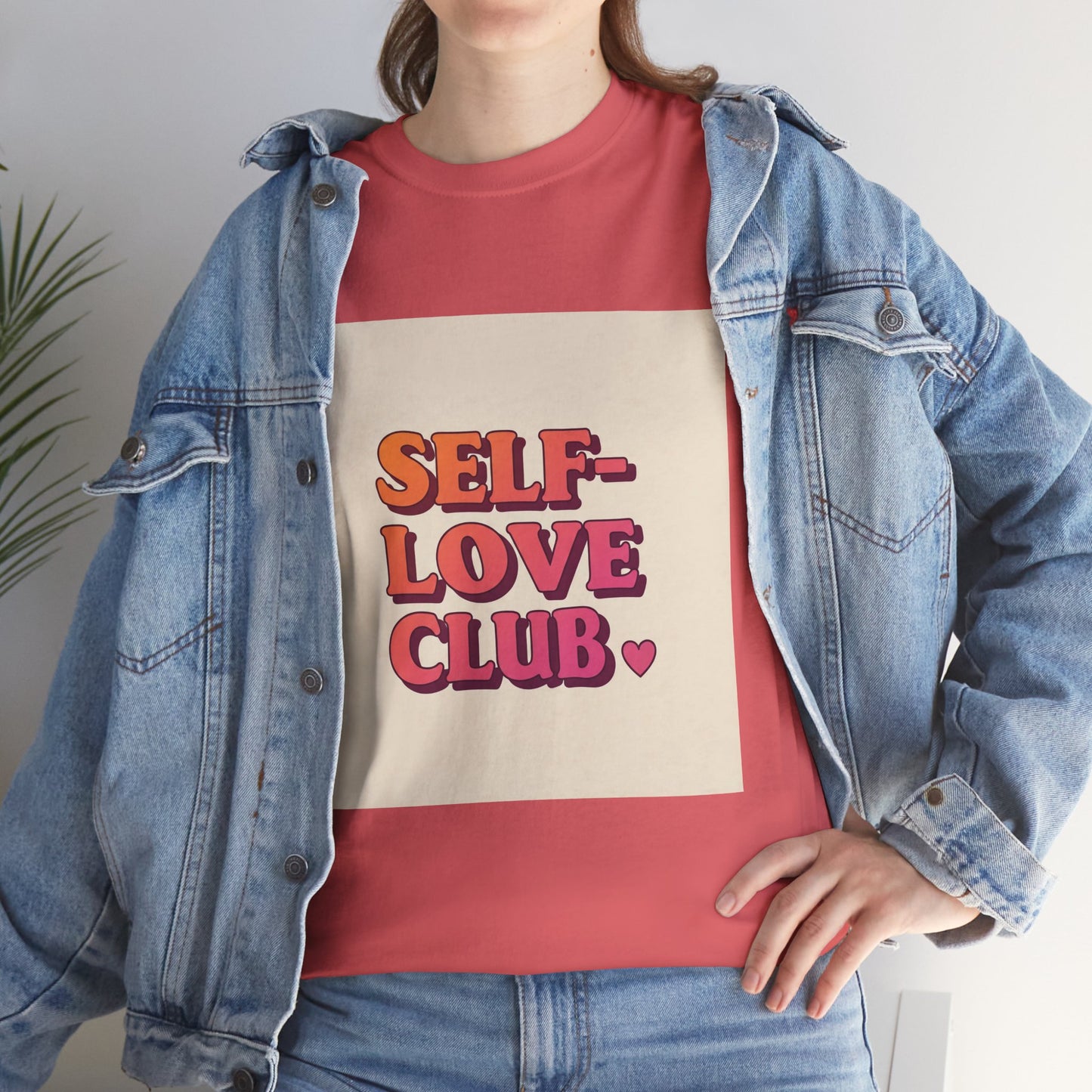 Self-Love Club Unisex Heavy Cotton Tee - Empowerment & Comfort for All