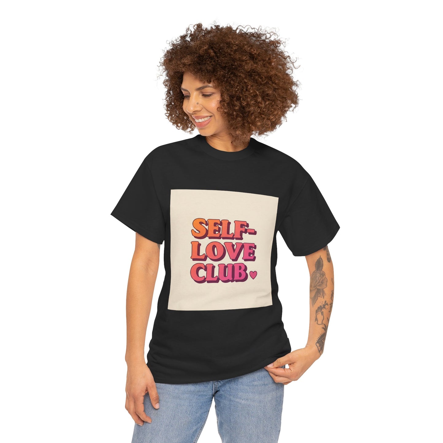 Self-Love Club Unisex Heavy Cotton Tee - Empowerment & Comfort for All