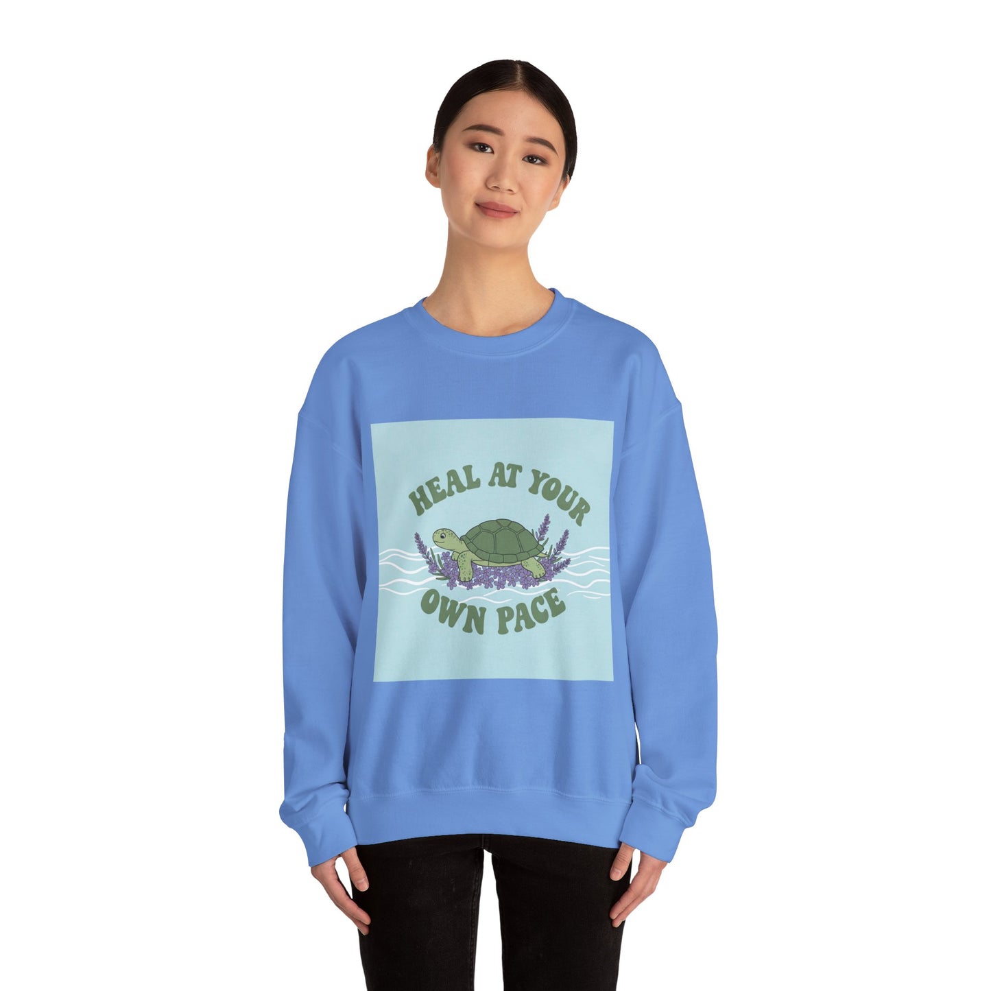 Heal at Your Own Pace Sweatshirt - Unisex Heavy Blend™ Crewneck