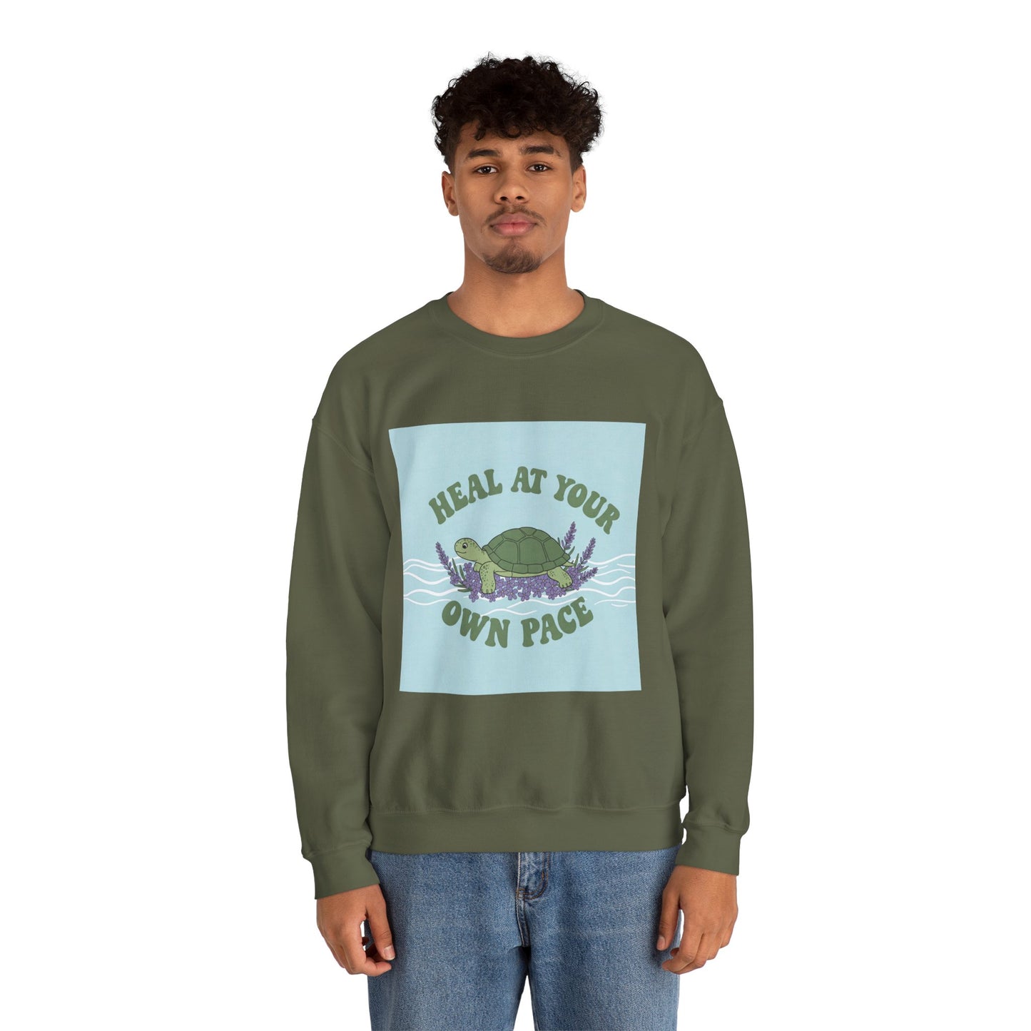 Heal at Your Own Pace Sweatshirt - Unisex Heavy Blend™ Crewneck