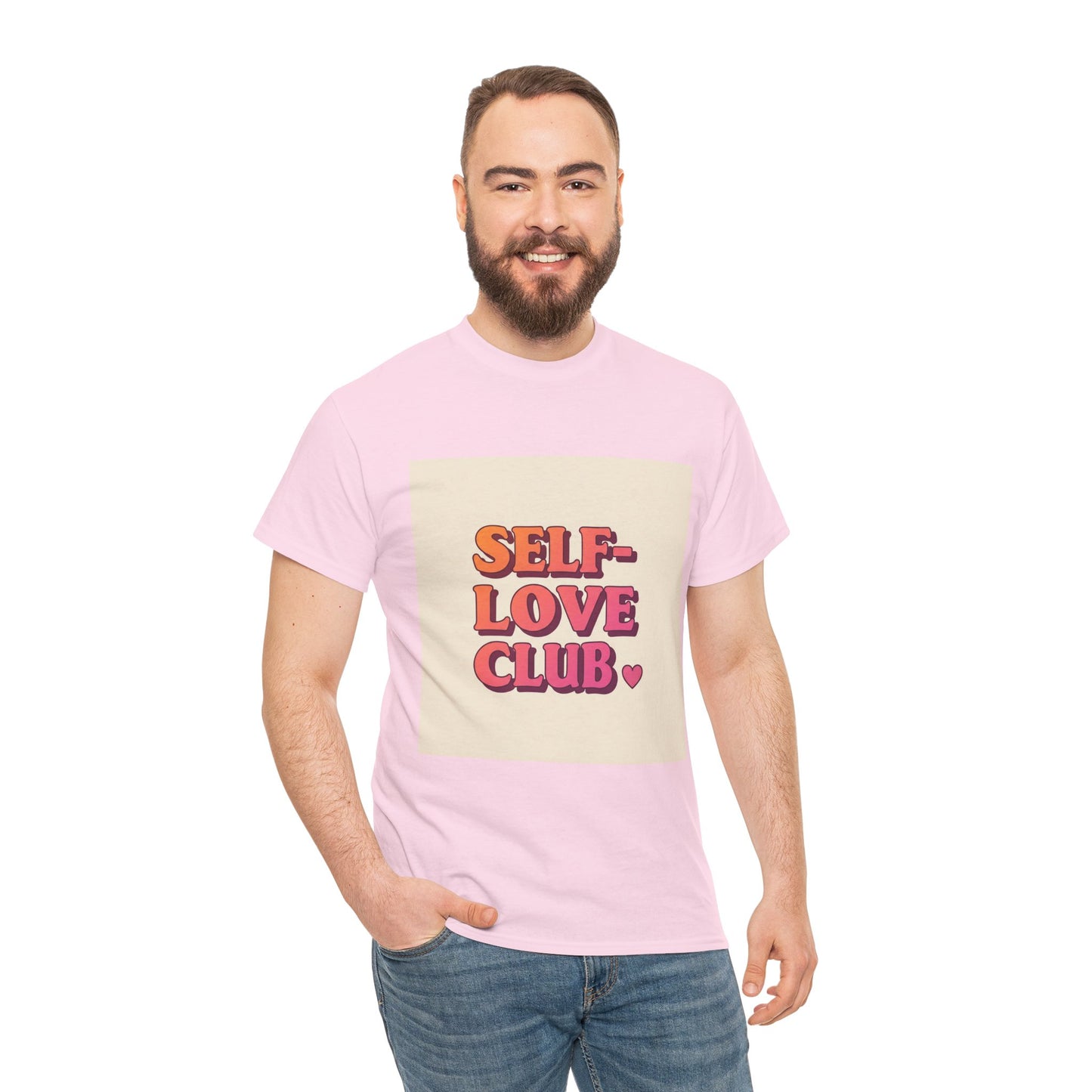 Self-Love Club Unisex Heavy Cotton Tee - Empowerment & Comfort for All