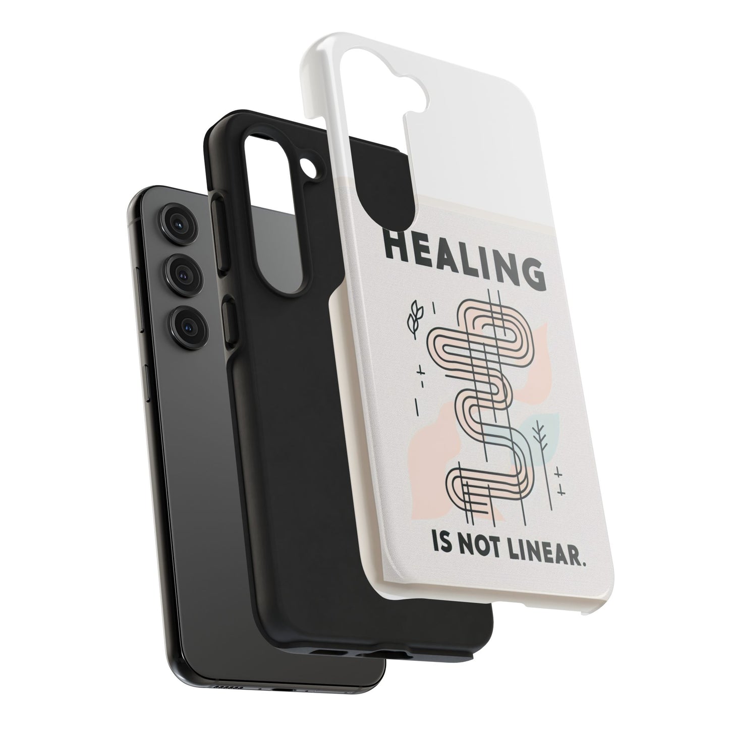 Healing Is Not Linear Tough Phone Case - Durable and Stylish Protection for Your Device