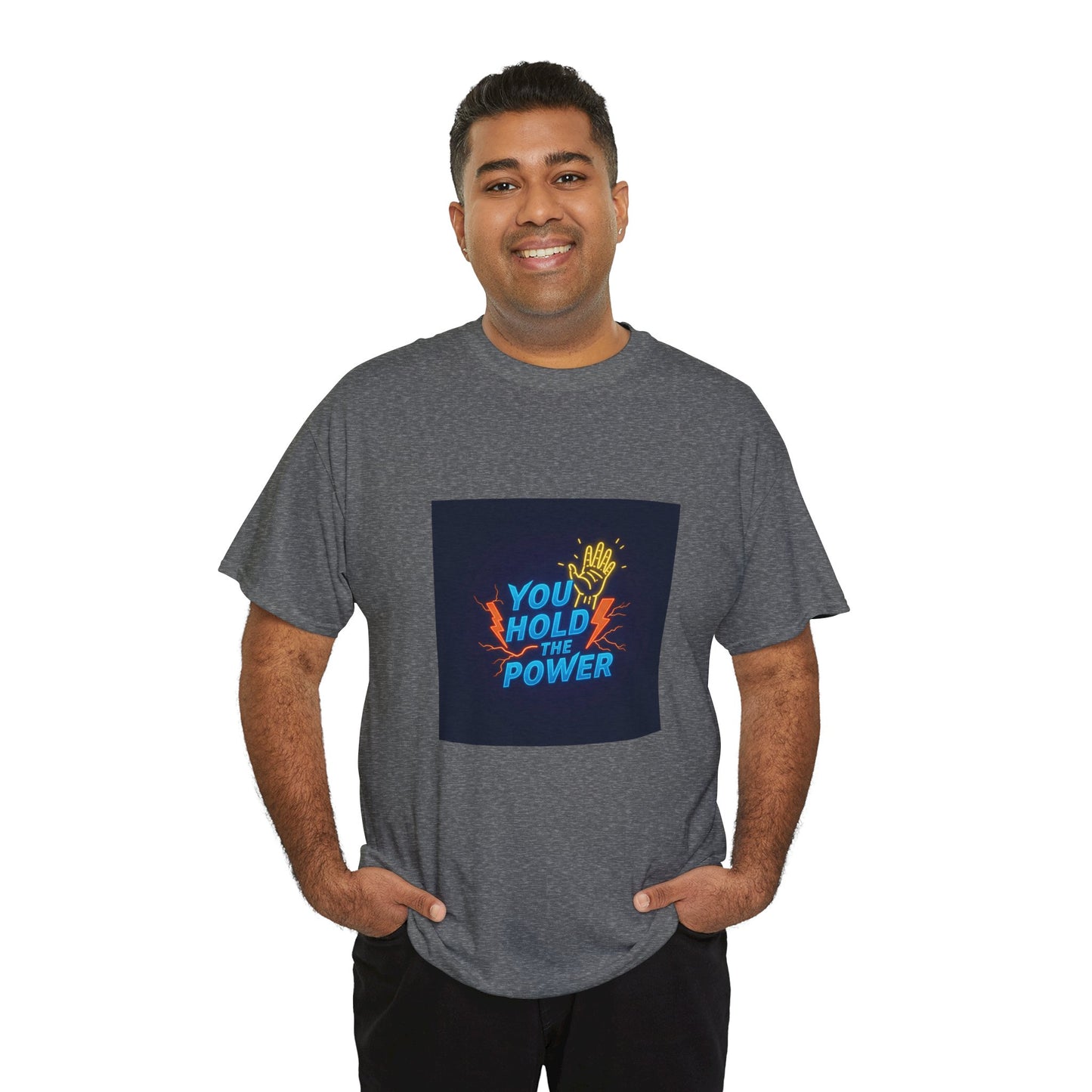 Empowering Unisex Heavy Cotton Tee - "You Hold the Power"