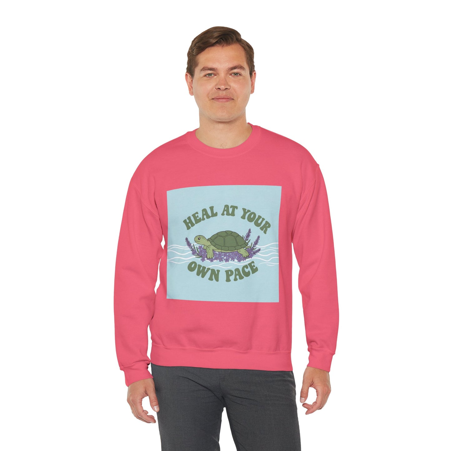 Heal at Your Own Pace Sweatshirt - Unisex Heavy Blend™ Crewneck