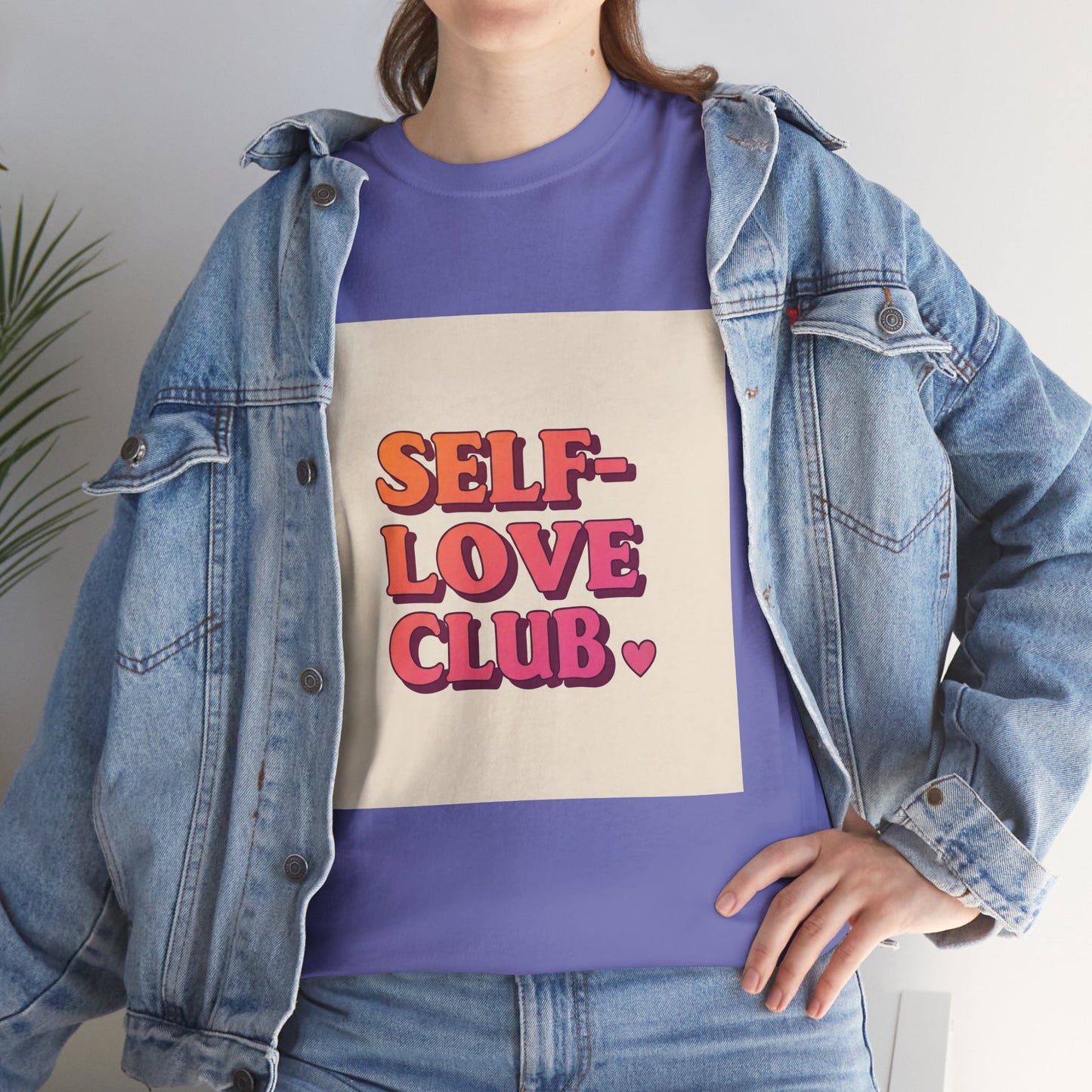 Self-Love Club Unisex Heavy Cotton Tee - Empowerment & Comfort for All