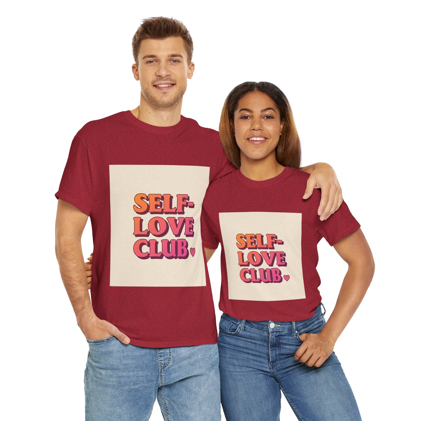 Self-Love Club Unisex Heavy Cotton Tee - Empowerment & Comfort for All