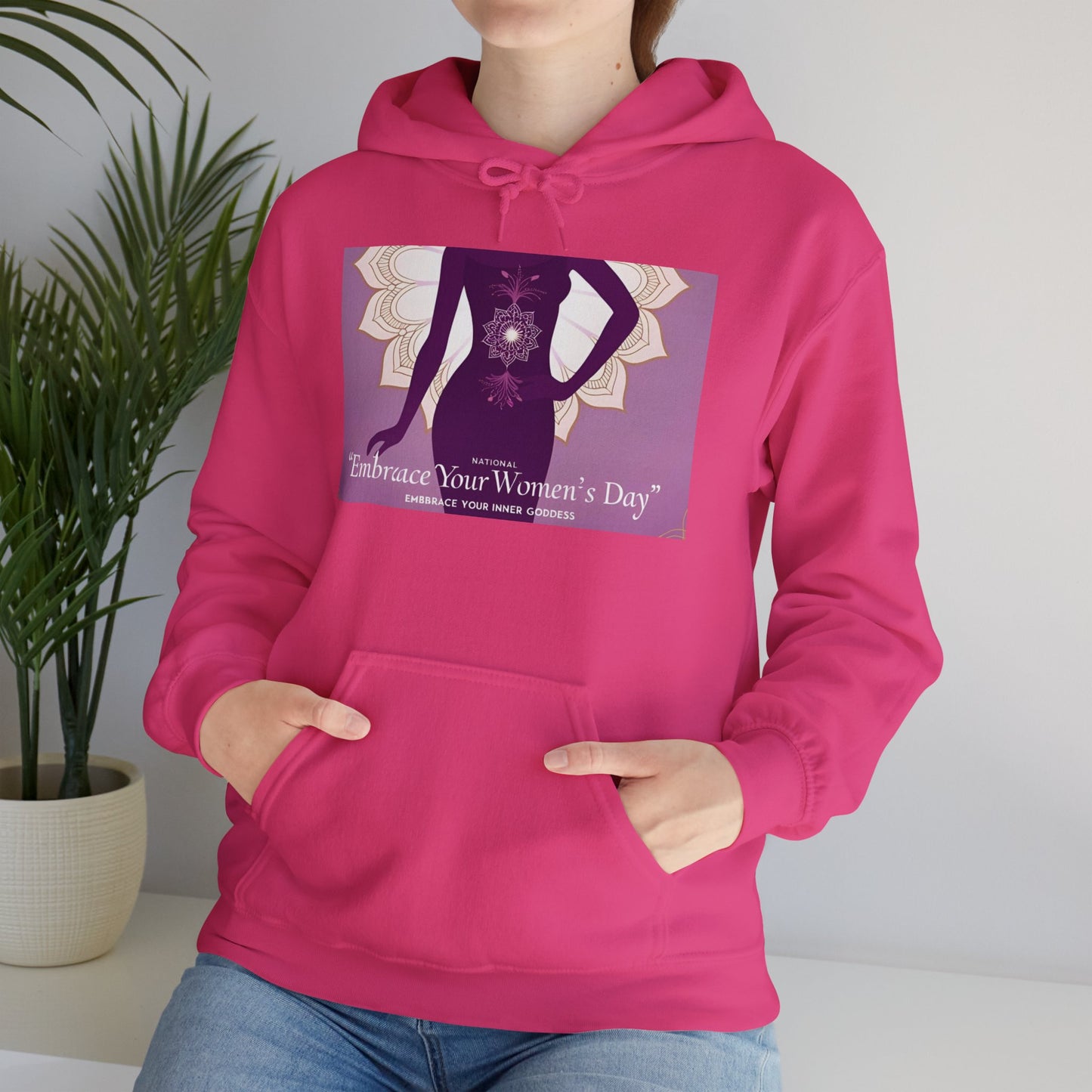 Embrace Your Women's Day Hoodie - Unisex Heavy Blend Sweatshirt