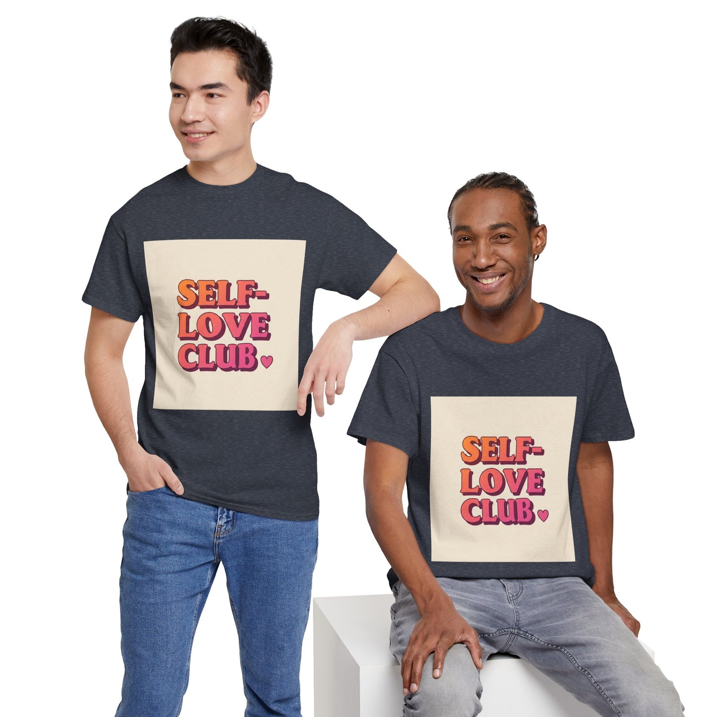 Self-Love Club Unisex Heavy Cotton Tee - Empowerment & Comfort for All