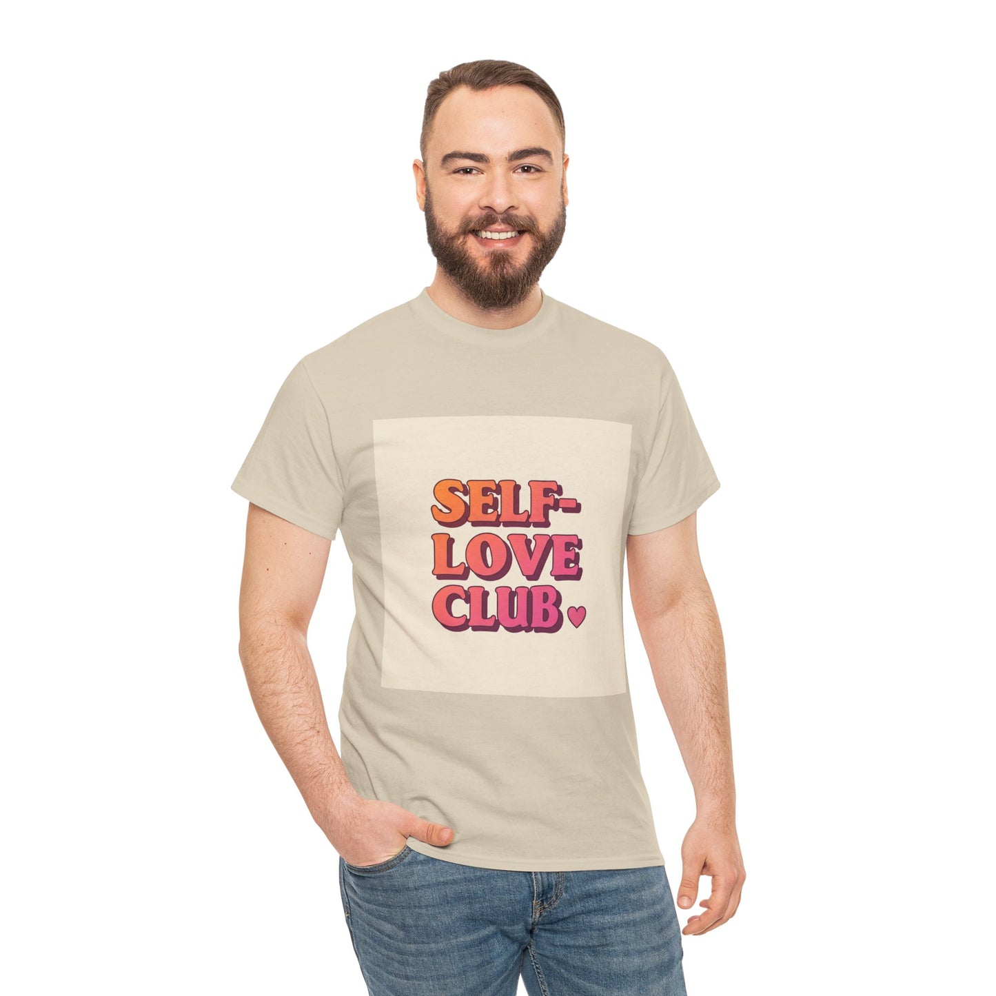 Self-Love Club Unisex Heavy Cotton Tee - Empowerment & Comfort for All