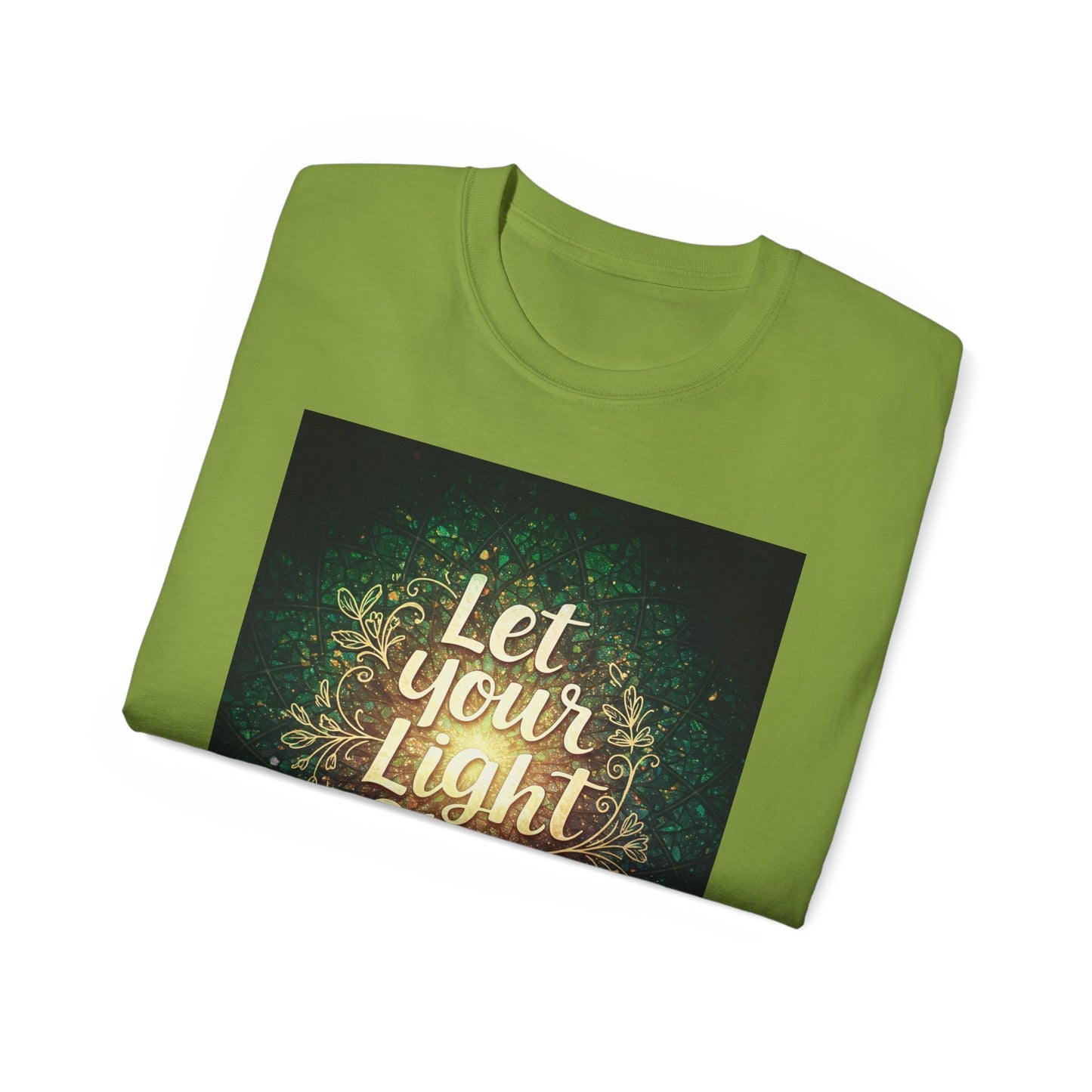 Inspirational Unisex Ultra Cotton Tee - "Let Your Light Shine"