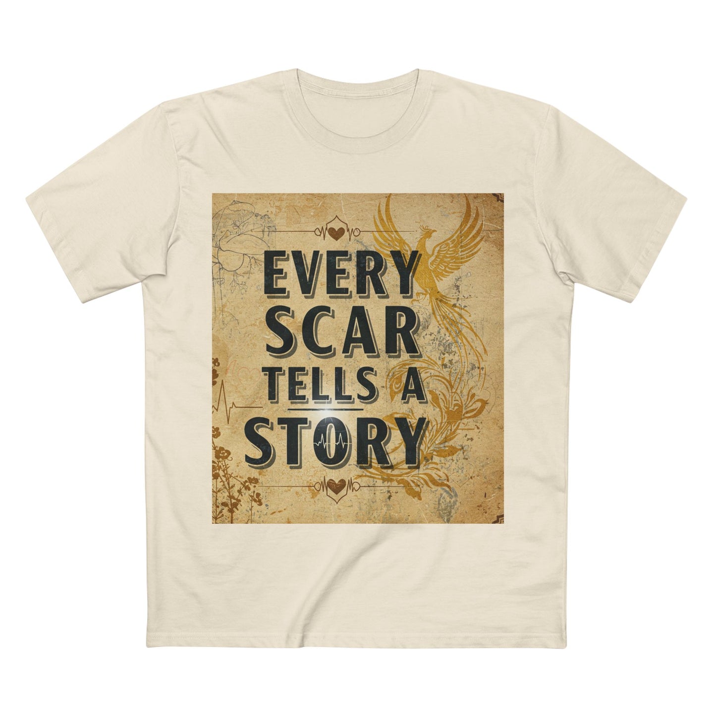 Every Scar Tells a Story Adult Tee - Inspirational Graphic T-Shirt