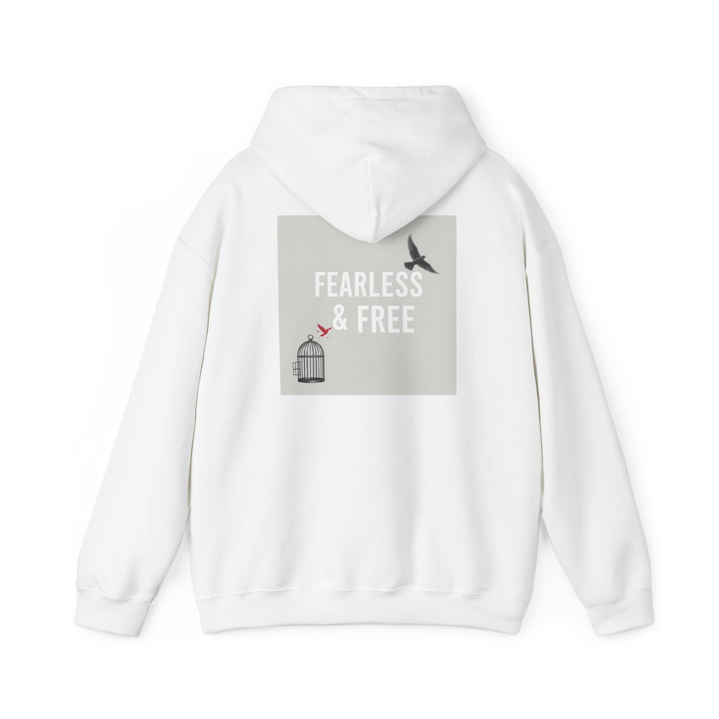 Back Print Design "Fearless & Free" Hoodie