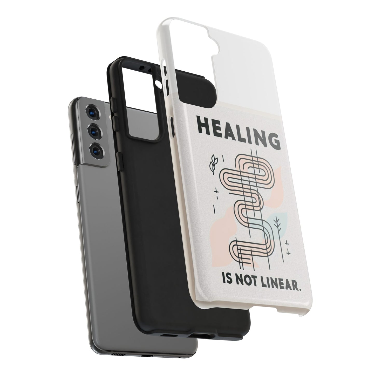 Healing Is Not Linear Tough Phone Case - Durable and Stylish Protection for Your Device