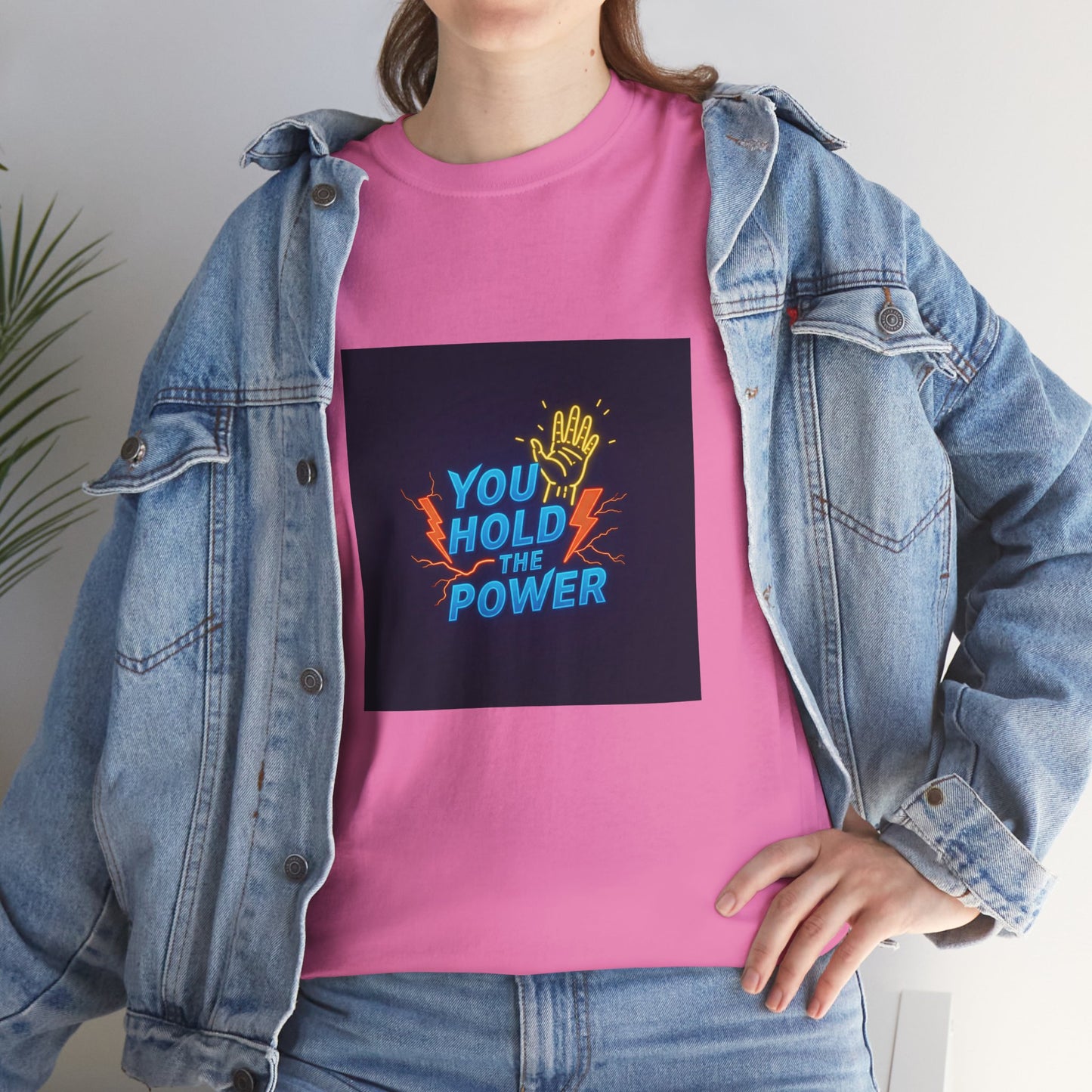 Empowering Unisex Heavy Cotton Tee - "You Hold the Power"