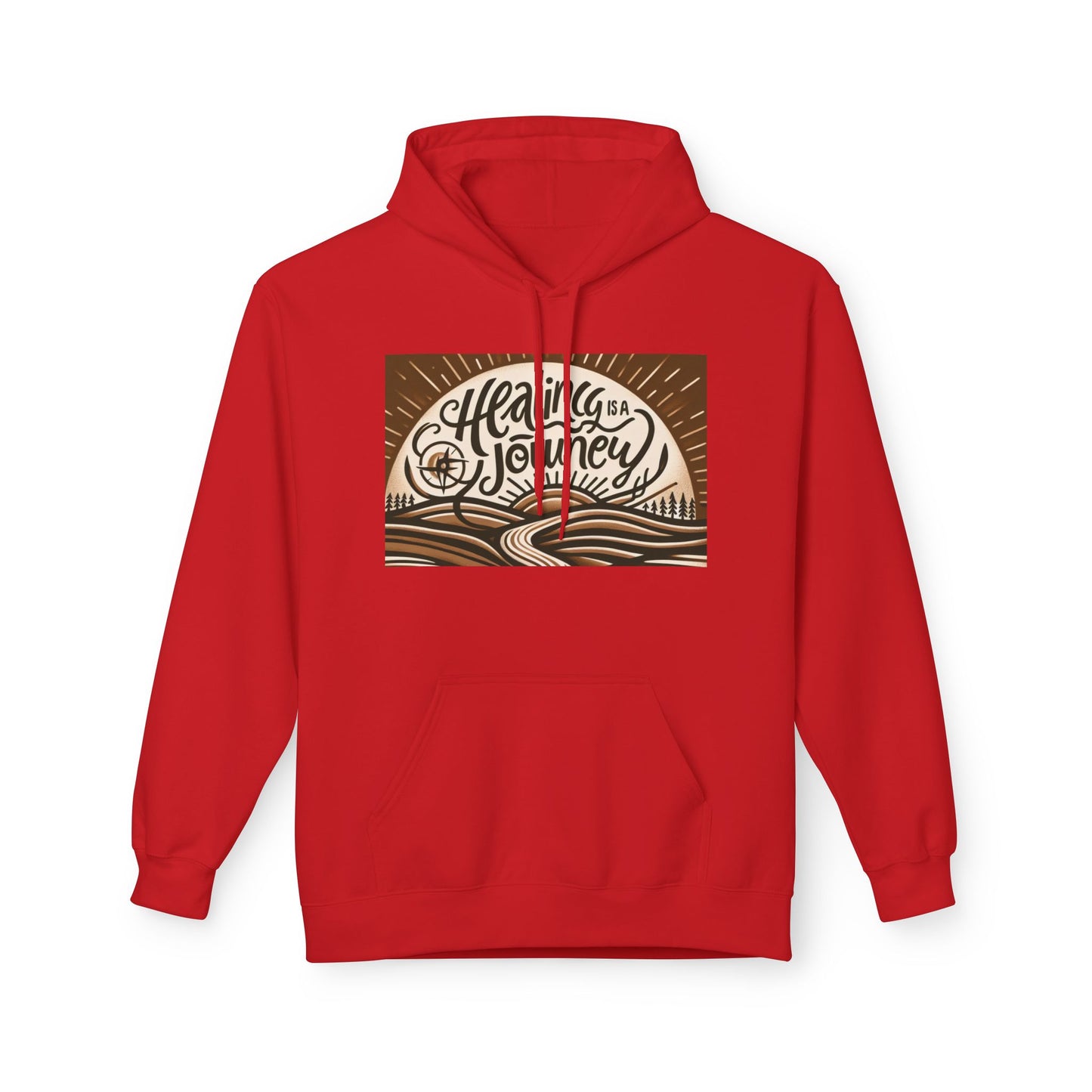 Healing Journey Unisex Fleece Hoodie - Gesellige en inspirerende drag