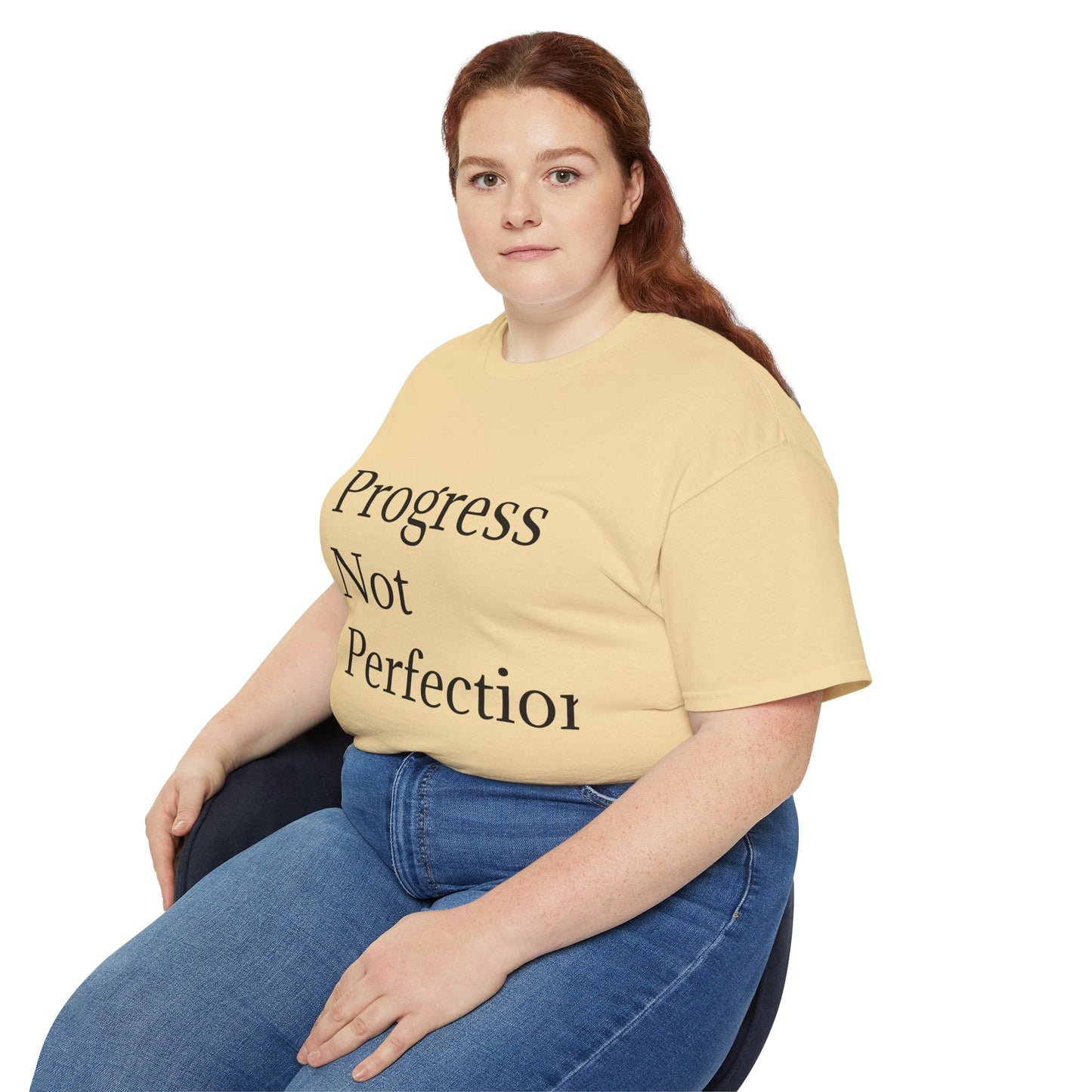 Progress Not Perfection Unisex Ultra Cotton Tee | Motiverende T-hemp vir daaglikse inspirasie