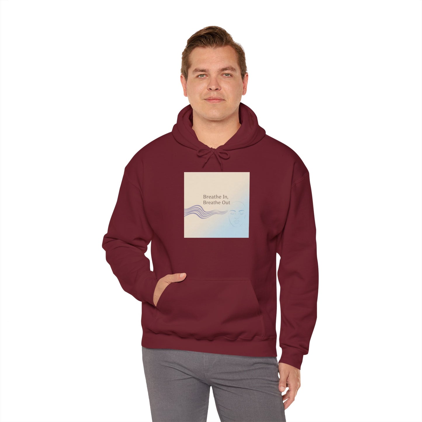 Mindfulness Breathe In Hoodie for Stress Relief