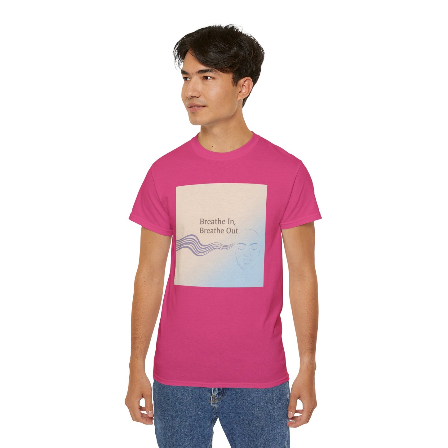 Mindfulness Unisex Ultra Cotton Tee - Breathe In, Breathe Out