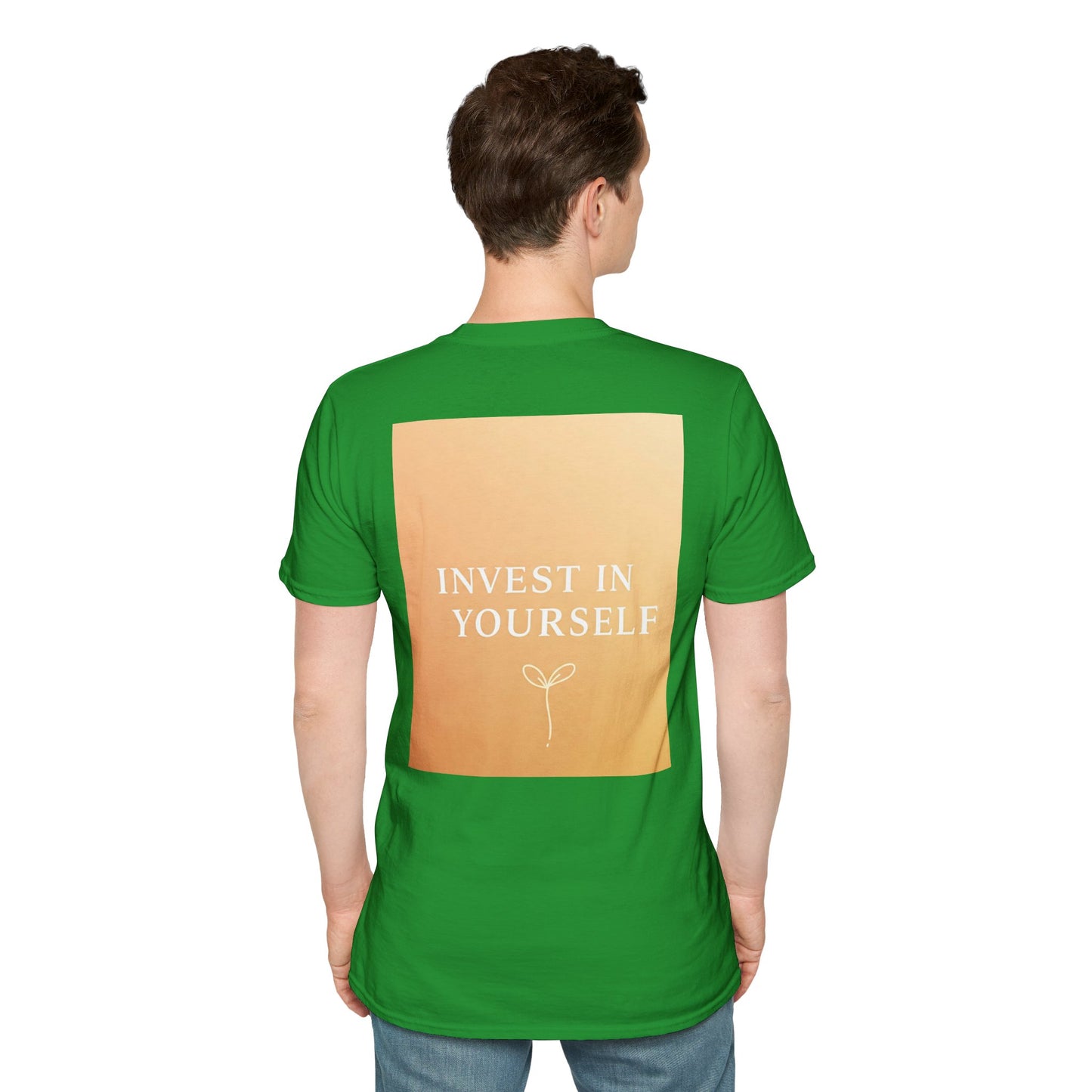 Front Print Design "Invest in Yourself" T-Shirt