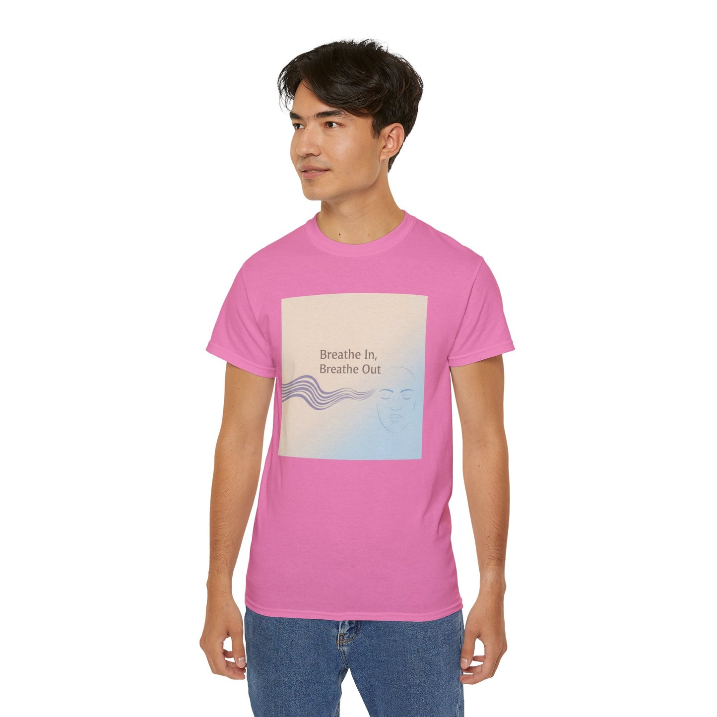 Mindfulness Unisex Ultra Cotton Tee - Breathe In, Breathe Out