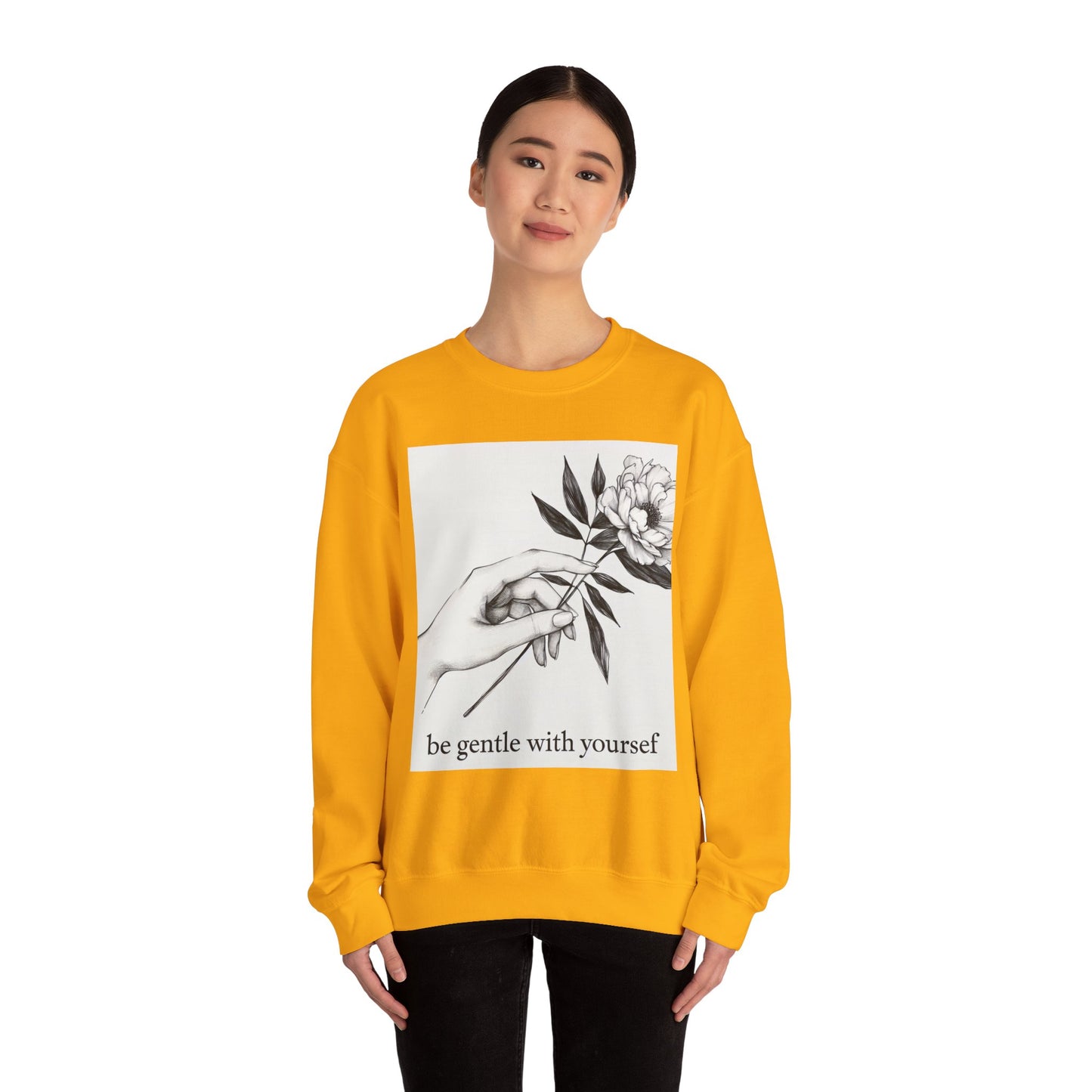 Crewneck Sweatshirt - Unisex Heavy Blend™ သင့်ကိုယ်သင် နူးညံ့သိမ်မွေ့ပါစေ။