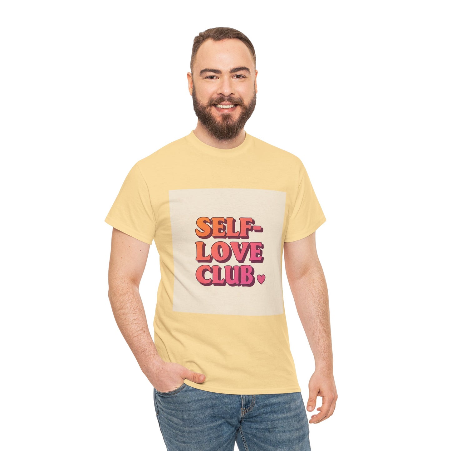 Self-Love Club Unisex Heavy Cotton Tee - Empowerment & Comfort for All