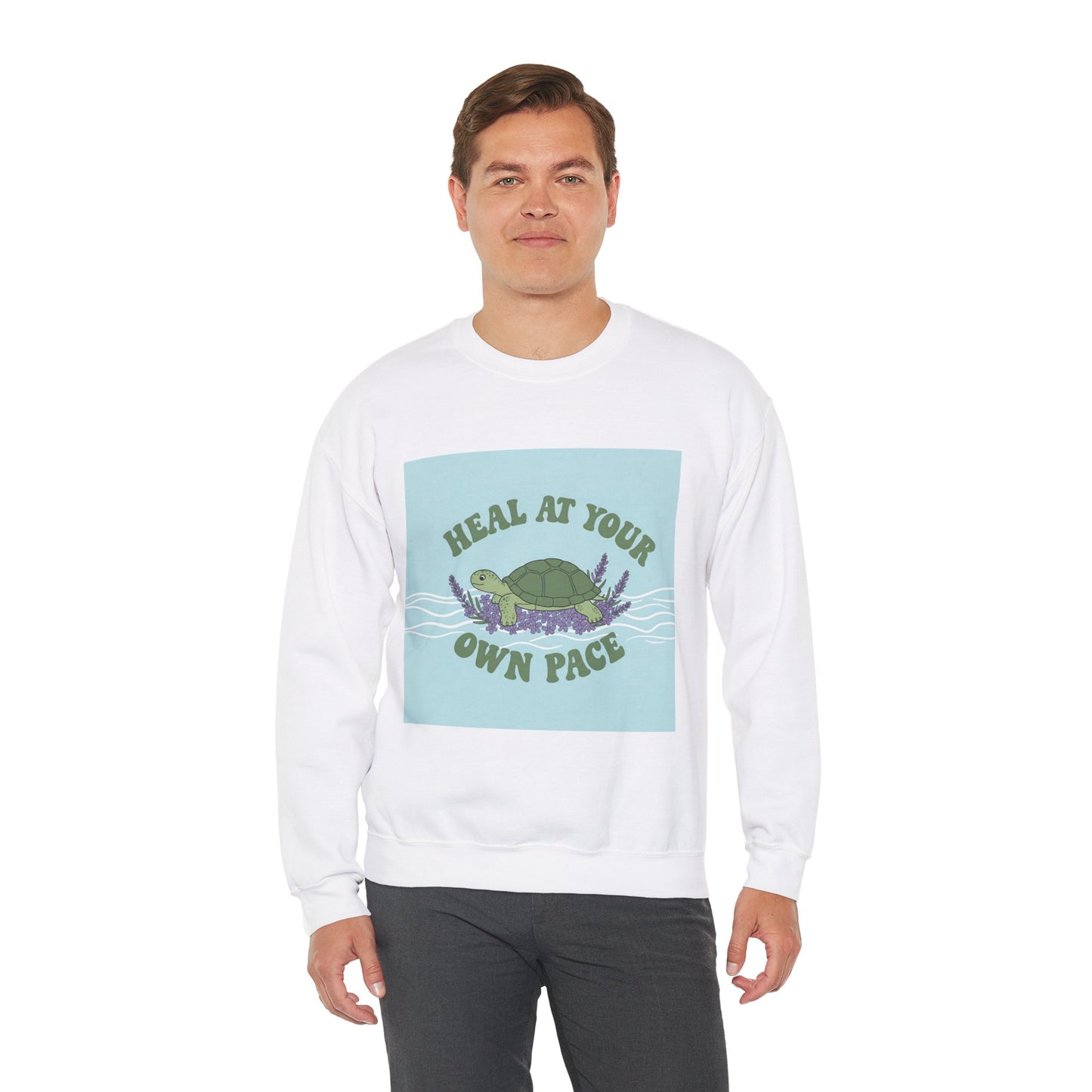 Heal at Your Own Pace Sweatshirt - Unisex Heavy Blend™ Crewneck