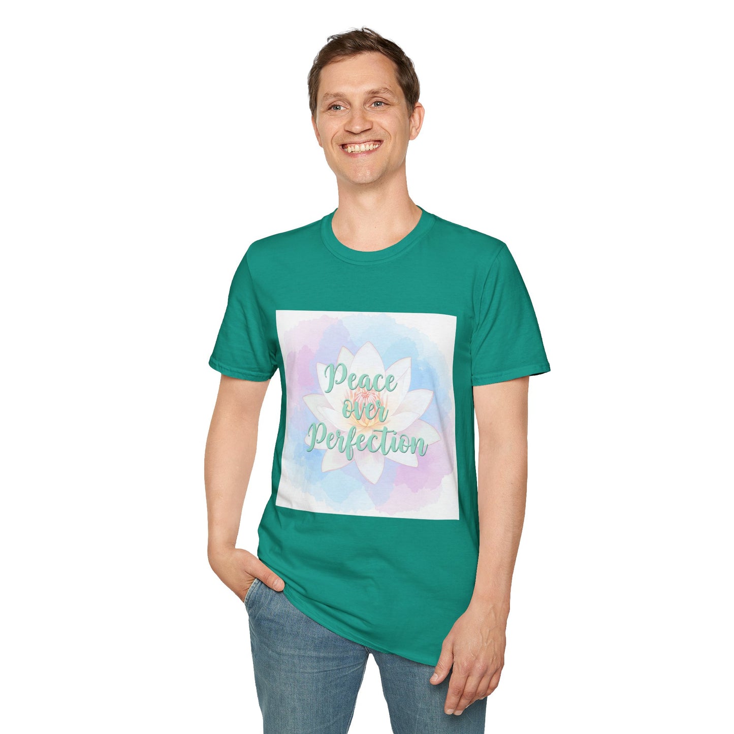 Peace Over Perfection Unisex Softstyle T-Shirt - Inspirational Casual Wear