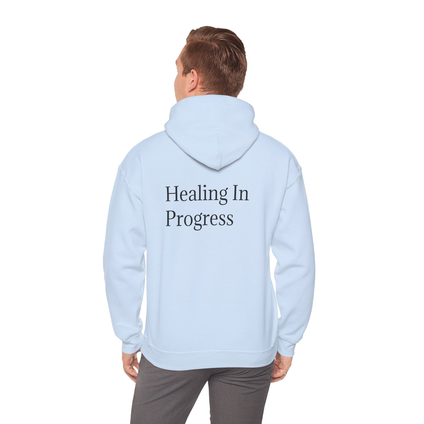 တိုးတက်မှုအတွက် ကုစားခြင်း Unisex Heavy Blend Hoodie - Self-Care &amp; Relaxation အတွက် ဇိမ်ခံအင်္ကျီ