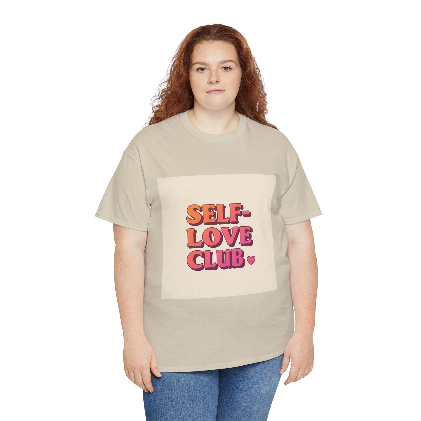 Self-Love Club Unisex Heavy Cotton Tee - Empowerment & Comfort for All