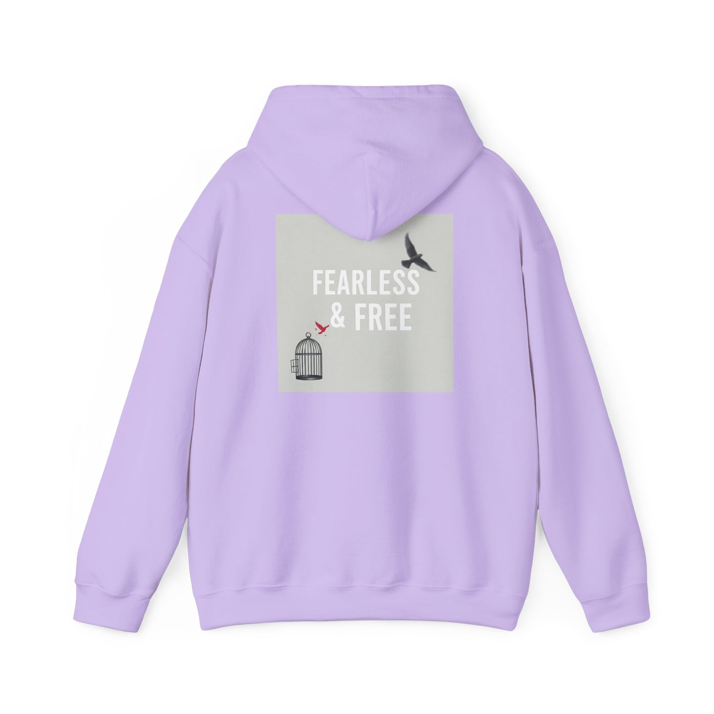 Back Print Design "Fearless & Free" Hoodie