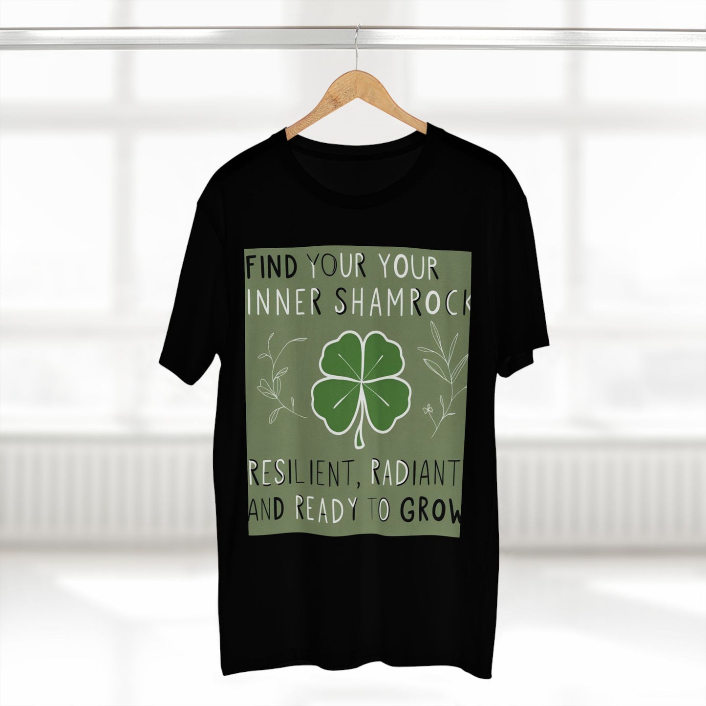 Front Print Design "Find Your Inner Shamrock" T-shirt