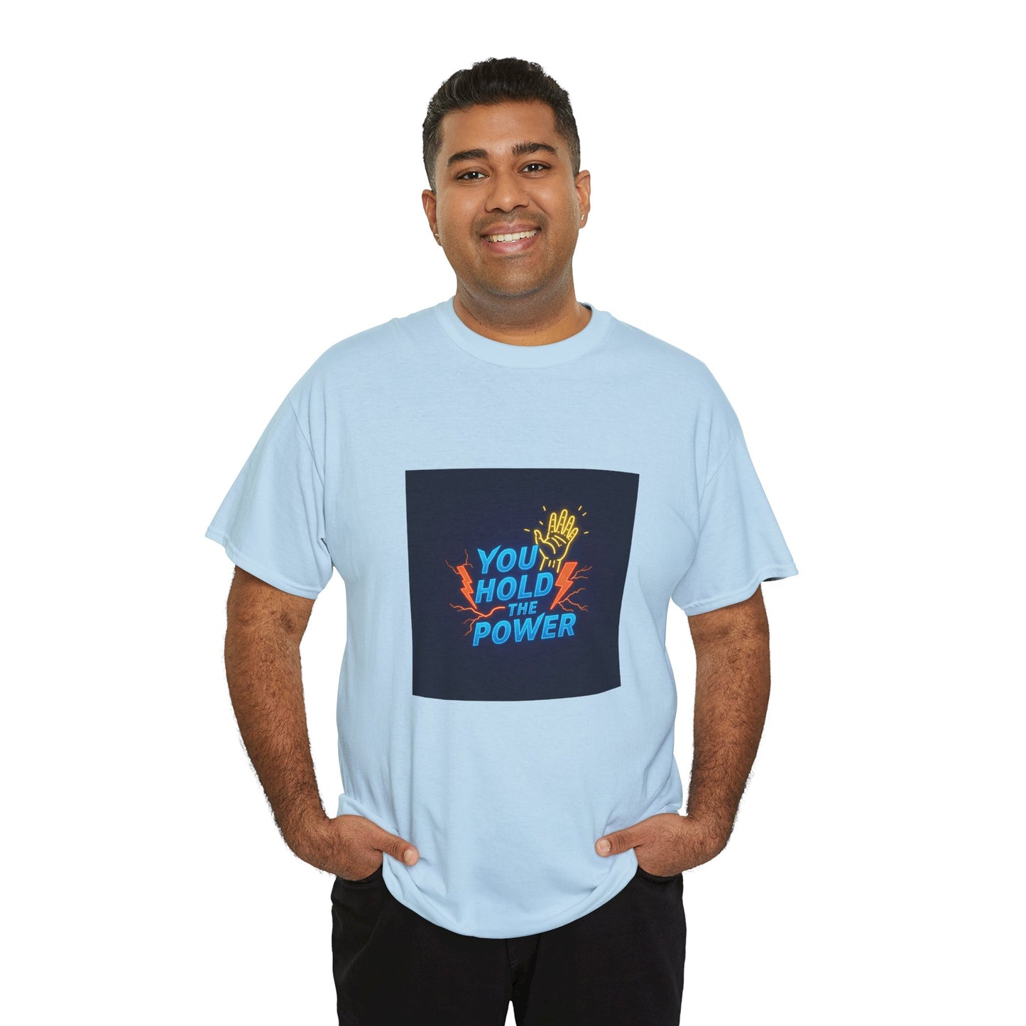 Empowering Unisex Heavy Cotton Tee - "You Hold the Power"