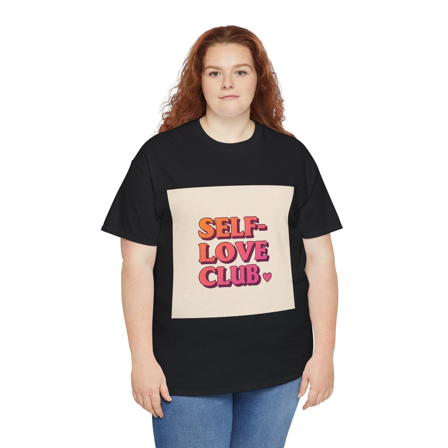 Self-Love Club Unisex Heavy Cotton Tee - Empowerment & Comfort for All