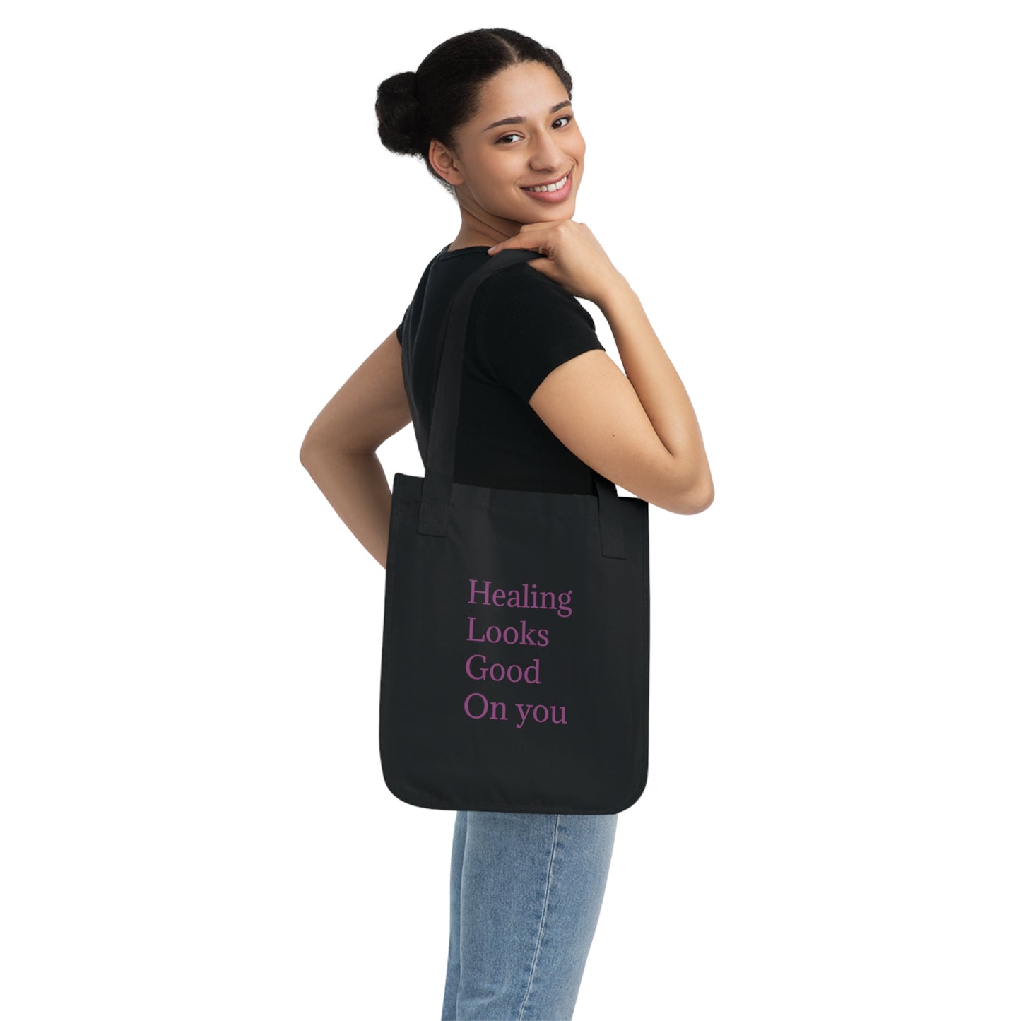 Healing Looks Good Organic Canvas Tote Bag